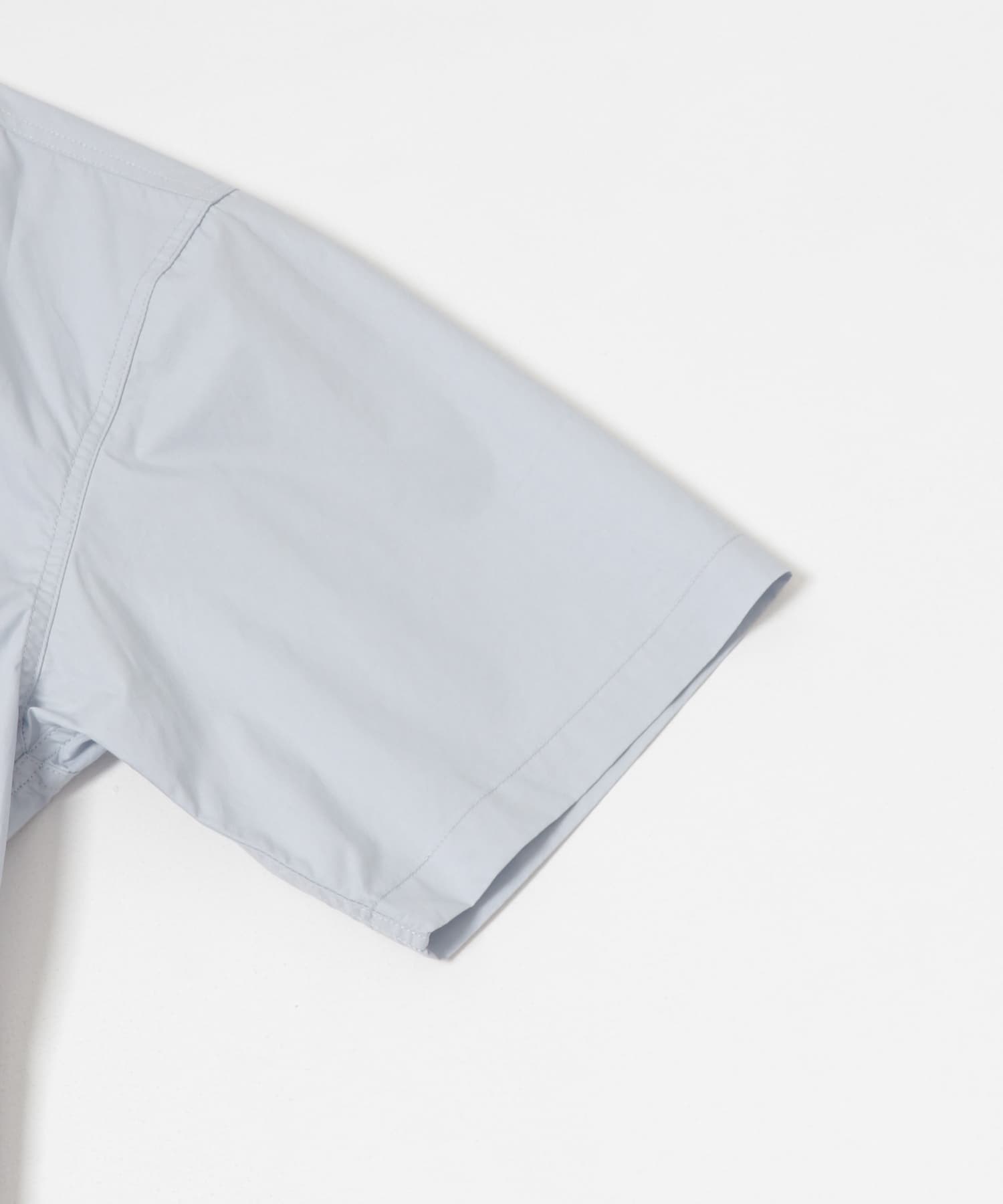 高密度コットンショートスリーブシャツ L.BLUE M