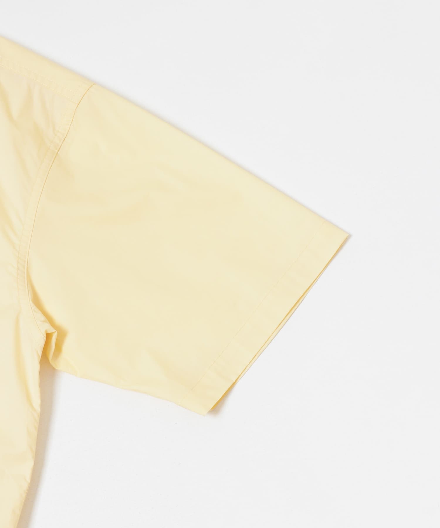 高密度コットンショートスリーブシャツ YELLOW M