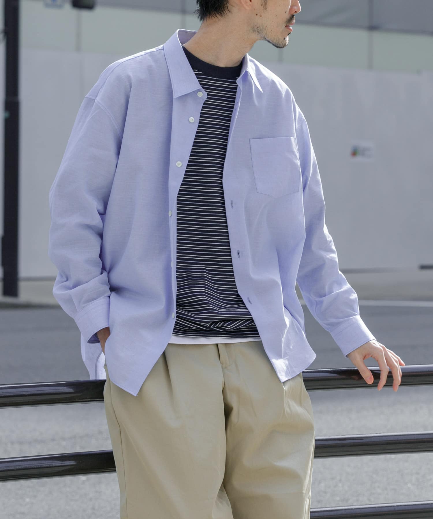 ALBINI LINEN OVER SHIRTS(S SAX): トップス｜URBAN RESEARCH公式