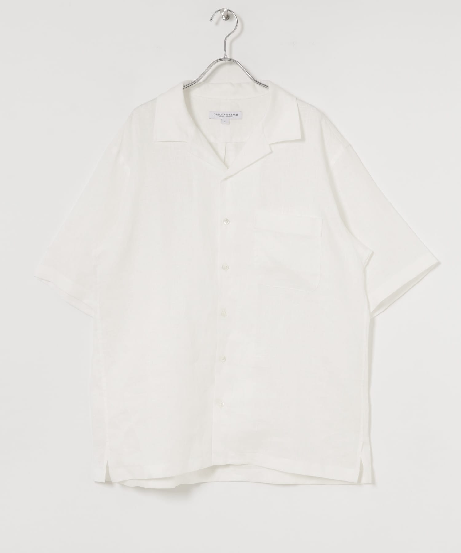 LinenOpenCollorShirts WHITE S