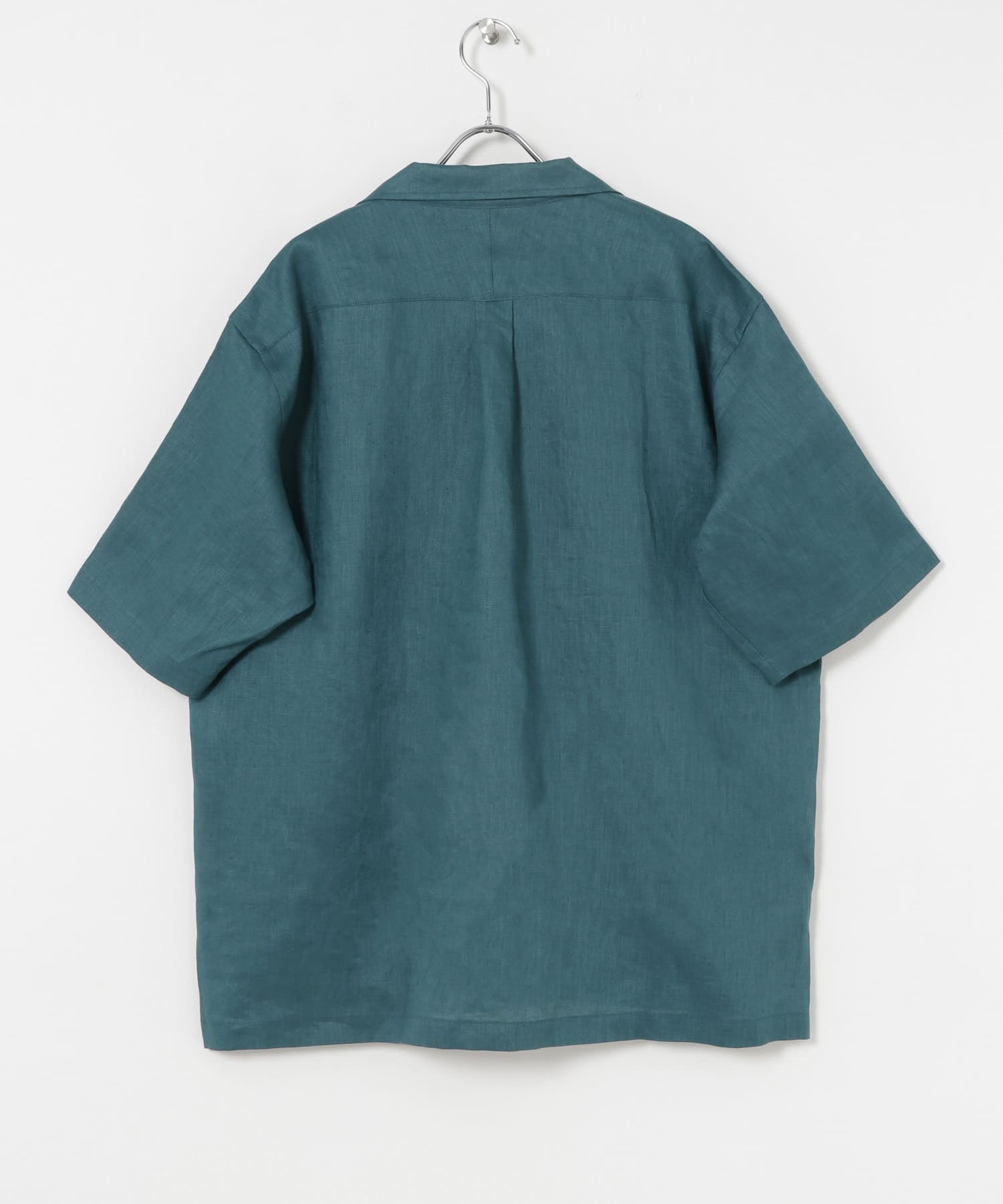 LinenOpenCollorShirts ASH/BLUE S