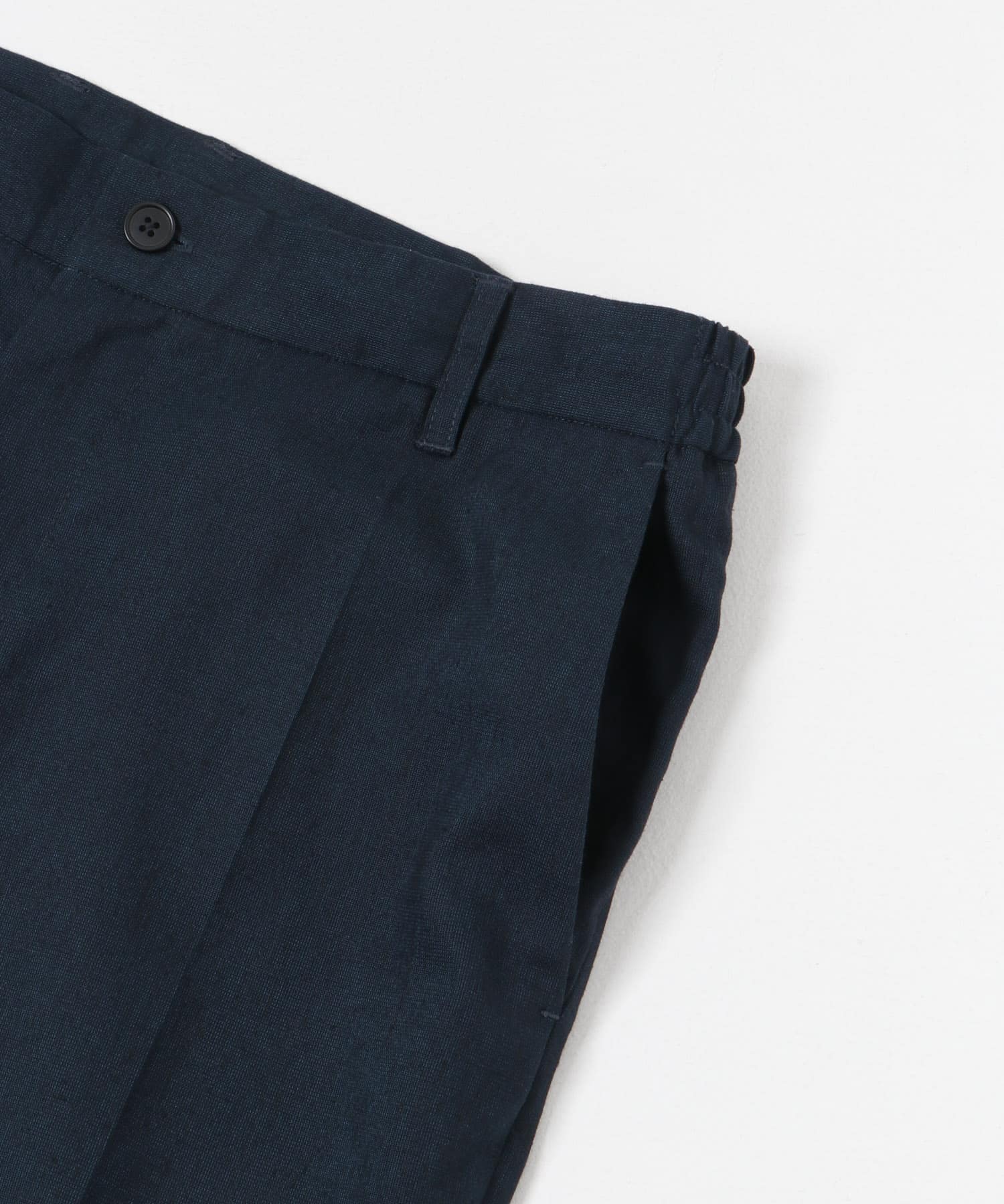 『UR TECH』リネンアンクルパンツ NAVY S