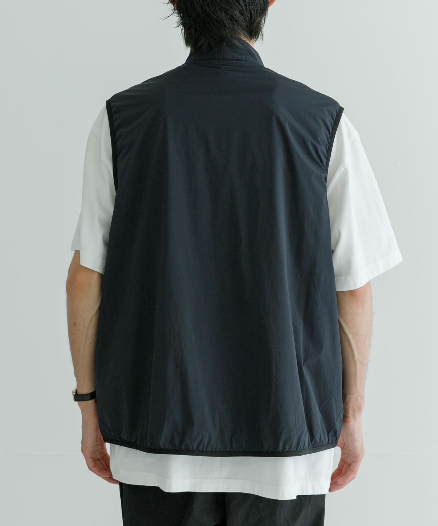 『撥水』カルバックパッカブルベスト BLACK M