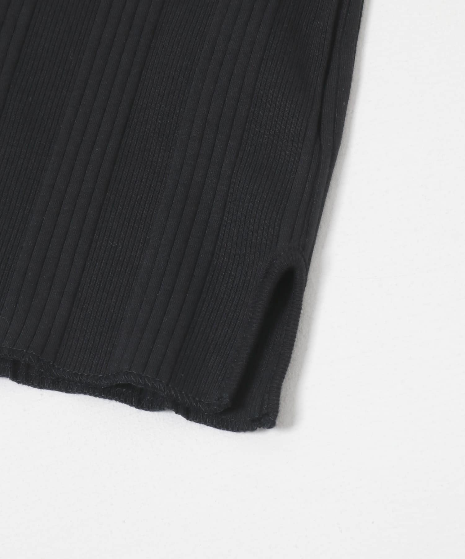 『MADE IN JAPAN』Uネックリブタンクトップ BLACK FREE