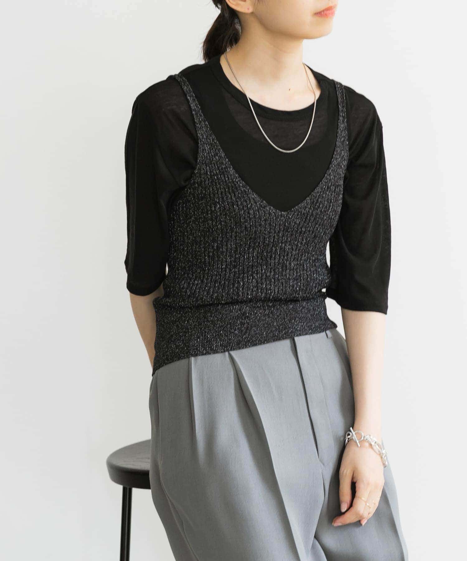 ニットキャミソール