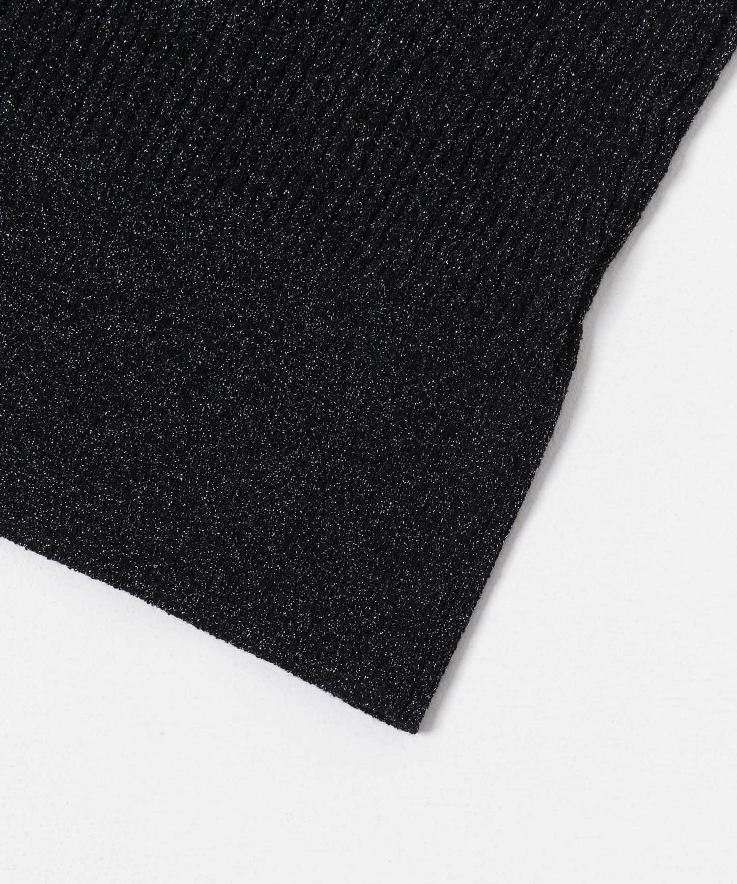 ニットキャミソール LAME BLACK FREE