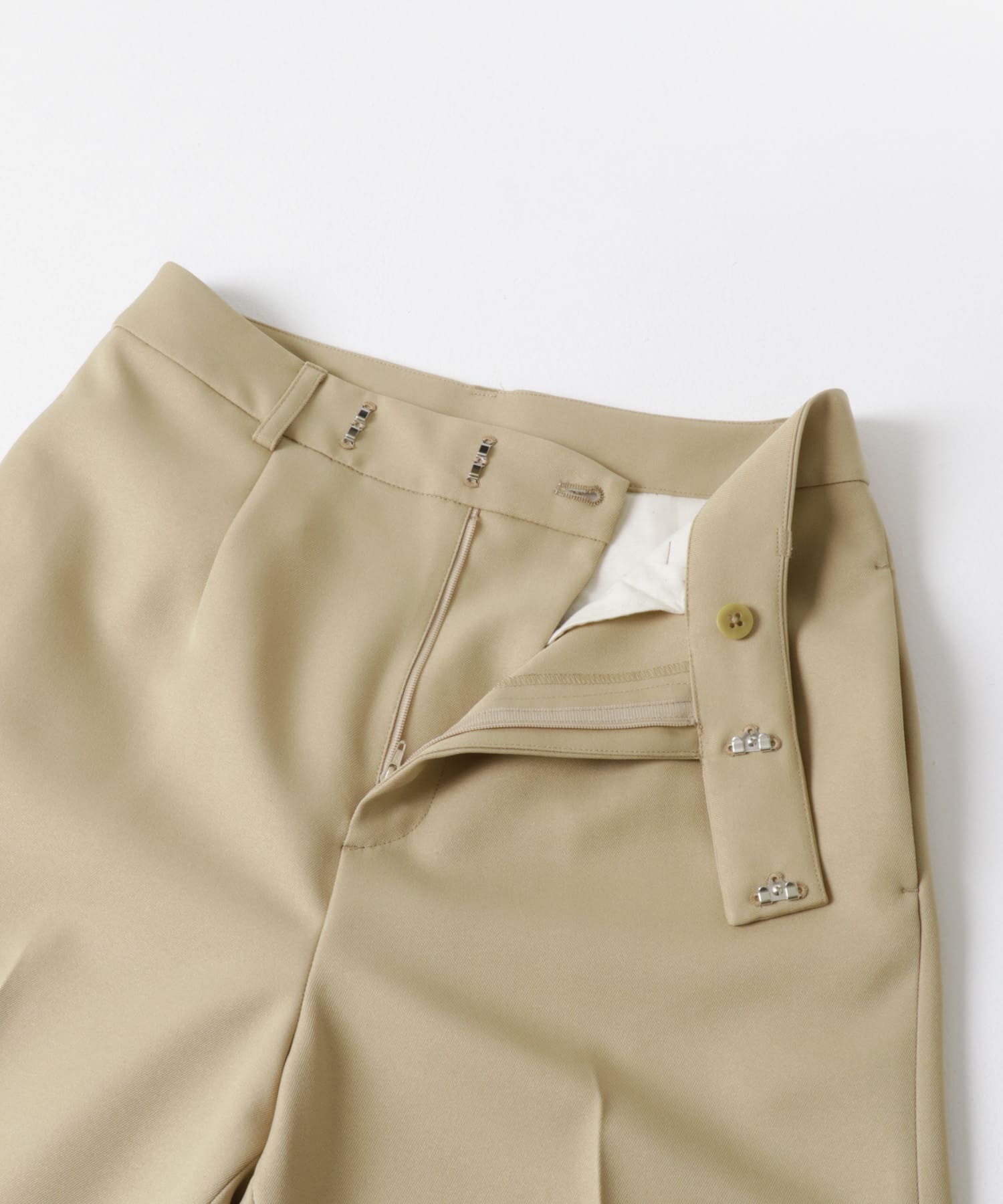 サイドベンツストレートパンツ BEIGE 36
