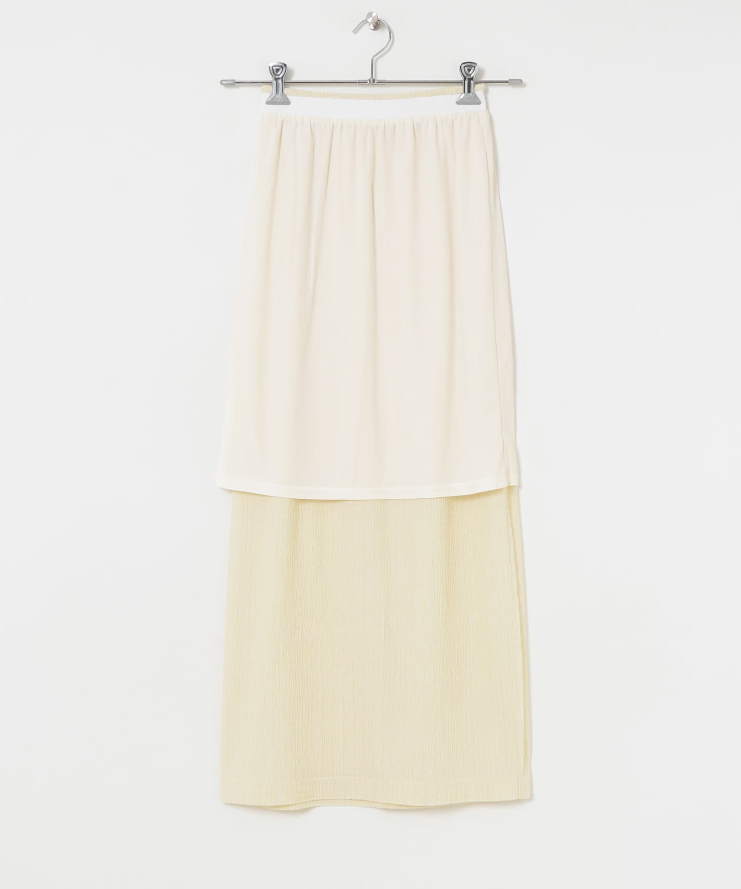 シャーリングカットスカート IVORY FREE