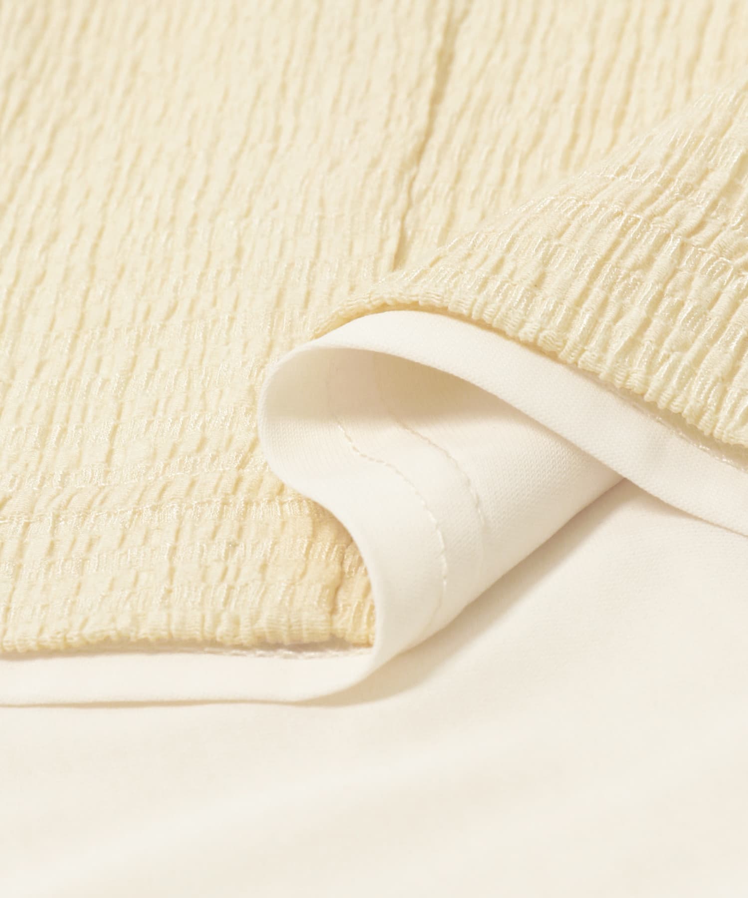 シャーリングカットスカート IVORY FREE