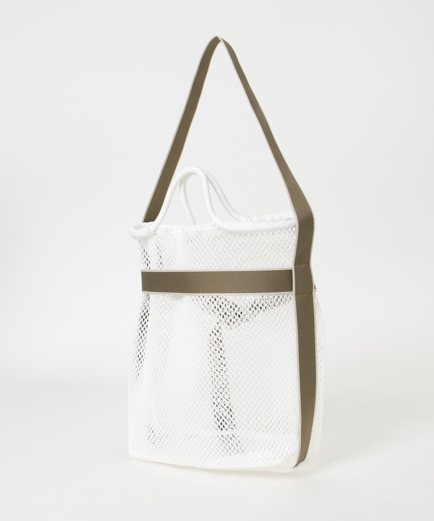 メッシュベルトトートバッグ WHITE -