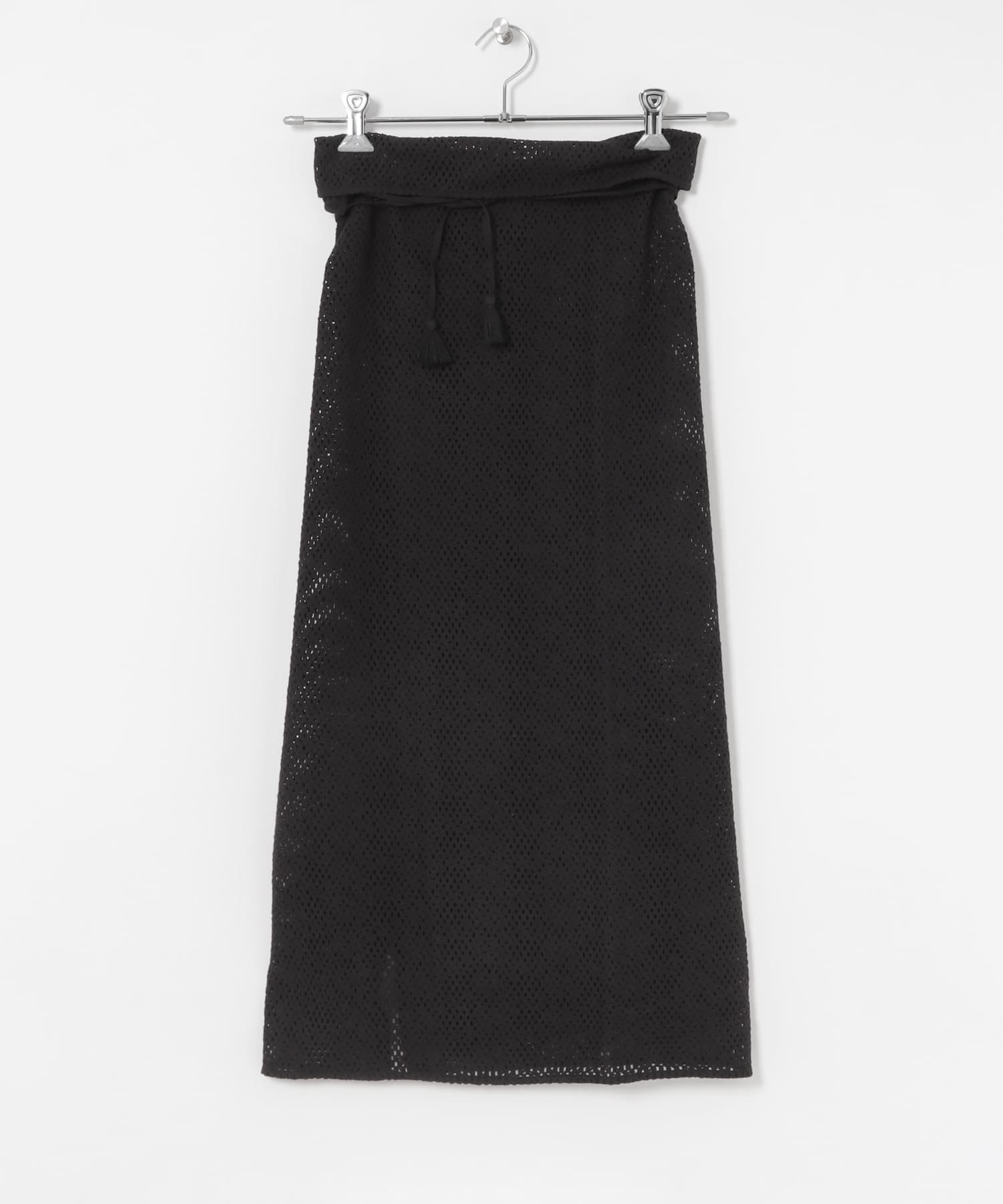 インドコットンレースストール BLACK FREE