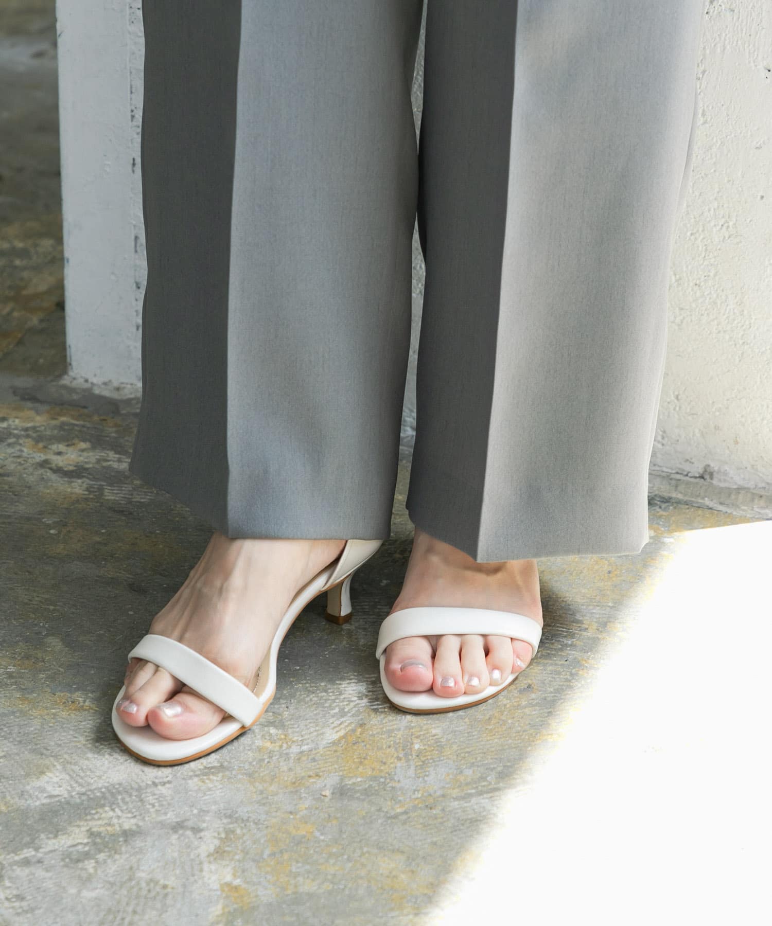 ストラップサンダル WHITE 36