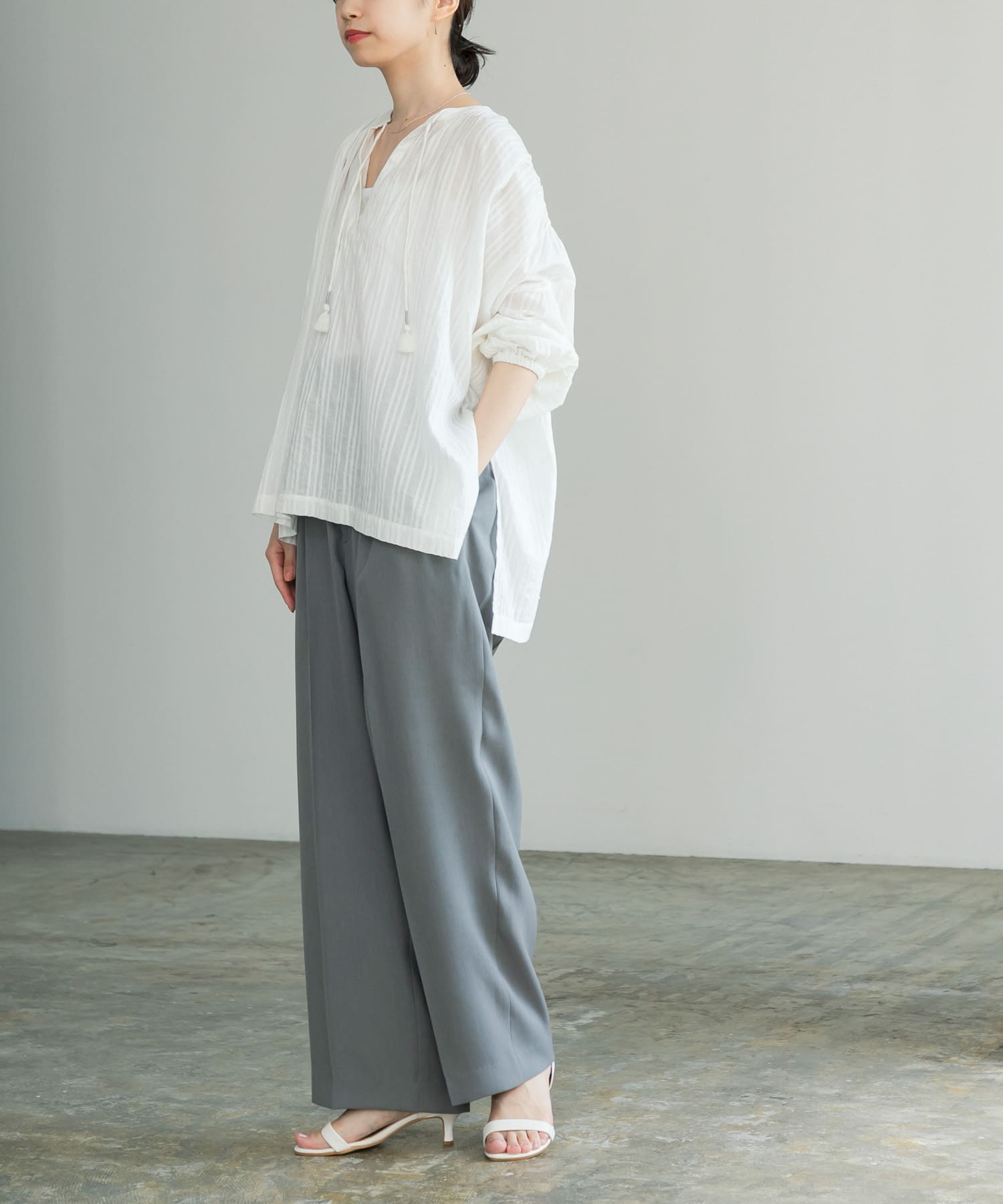 ストラップサンダル WHITE 36