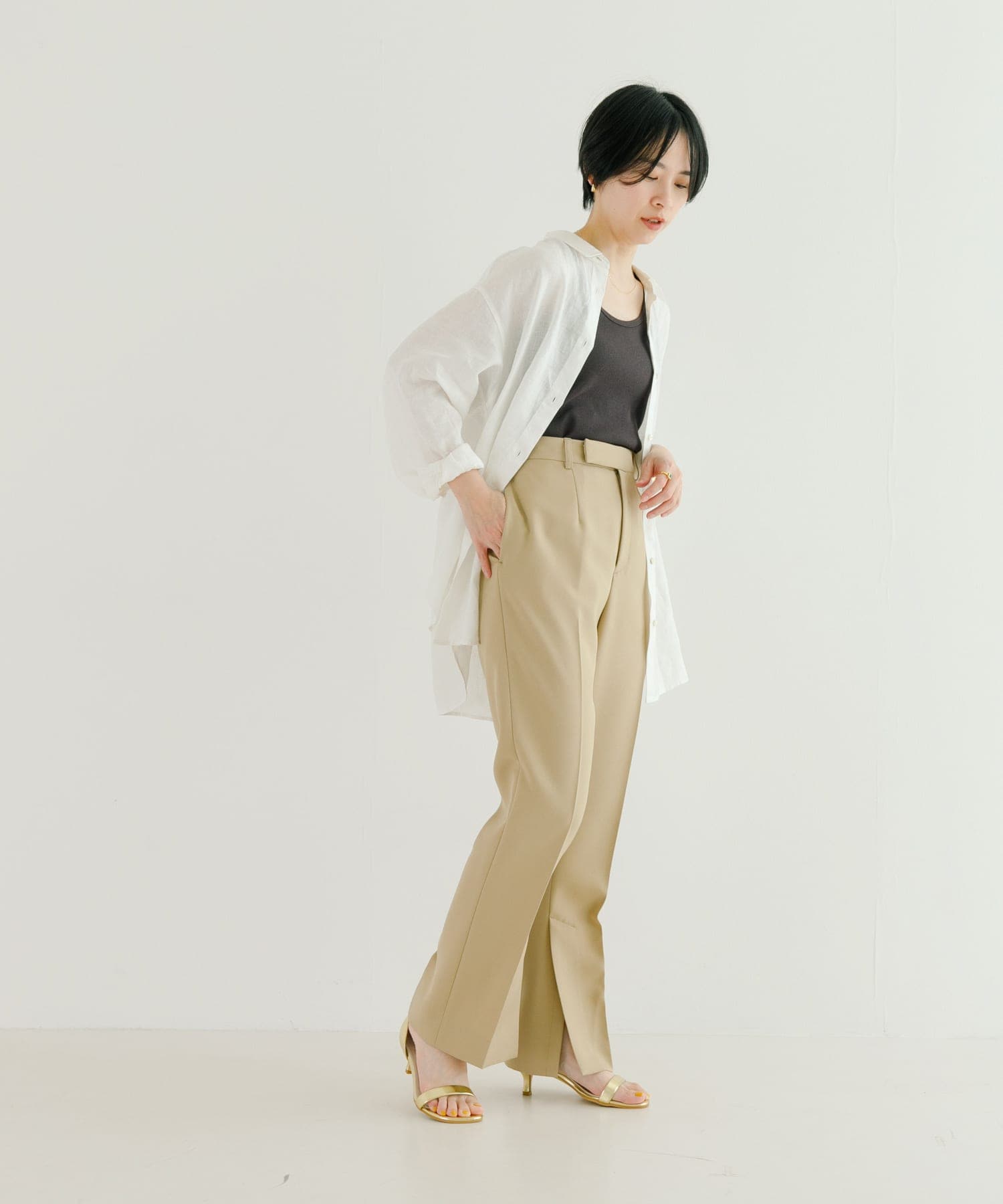 ストラップサンダル GOLD 36