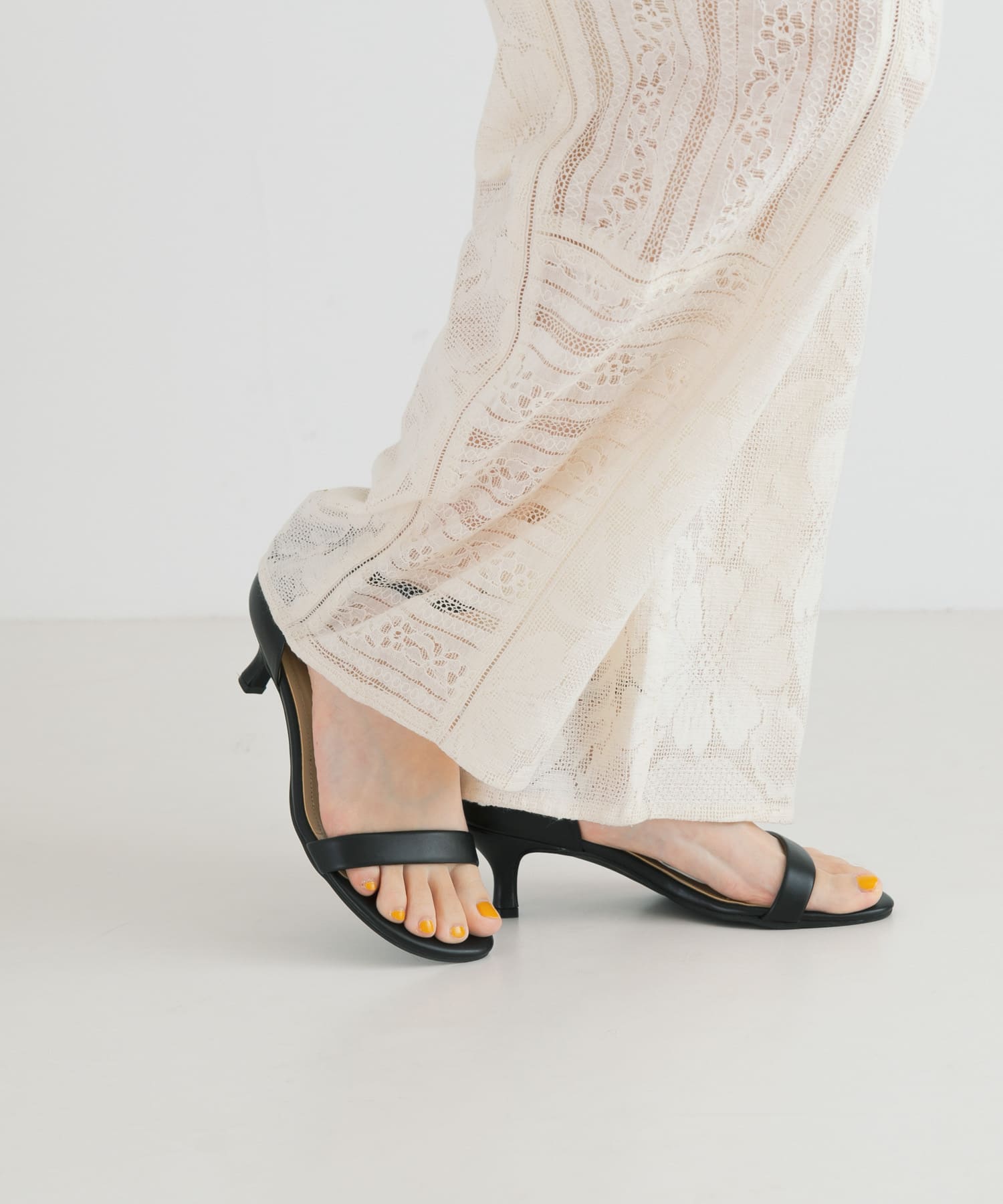 ストラップサンダル BLACK 36