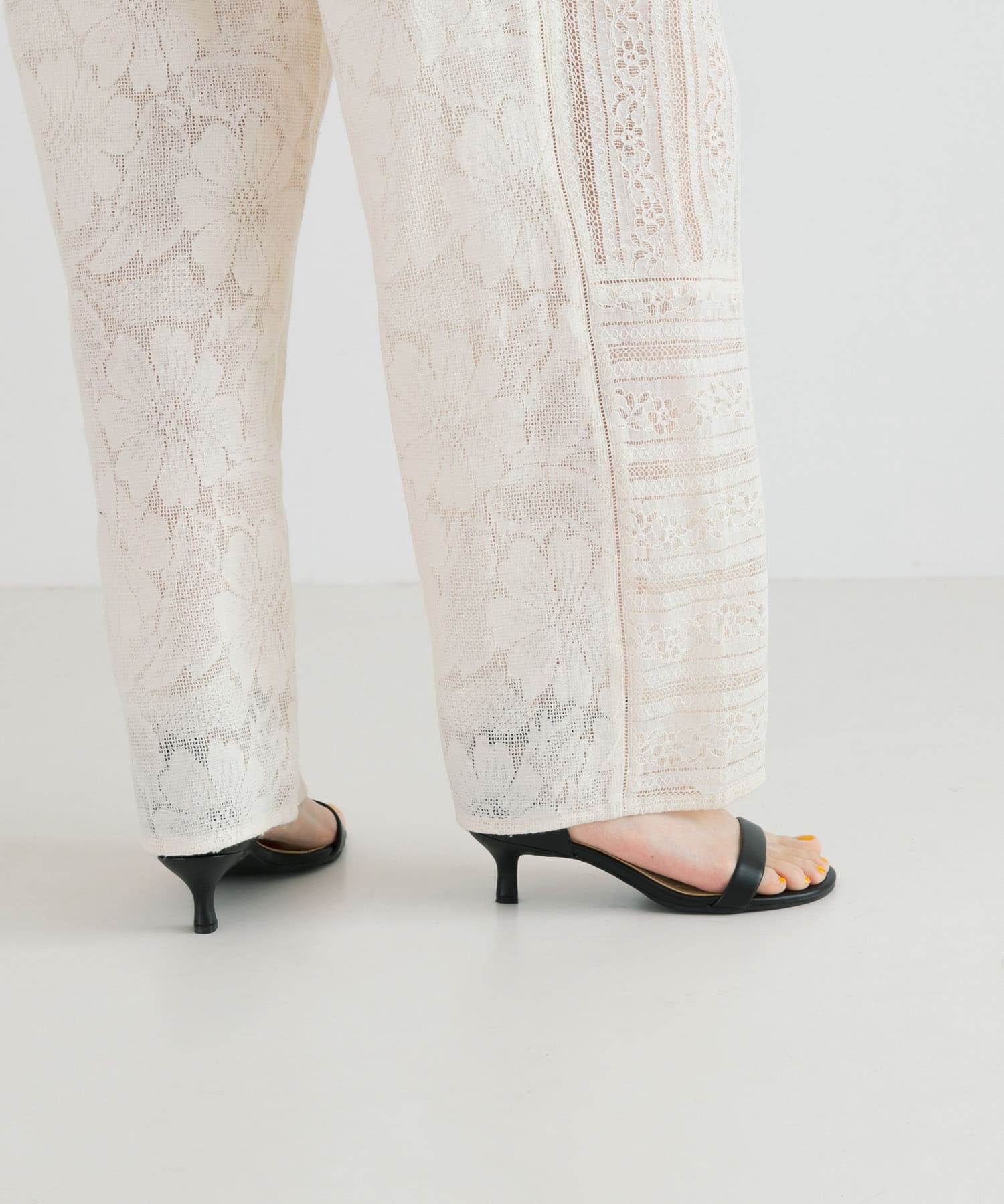 ストラップサンダル BLACK 36