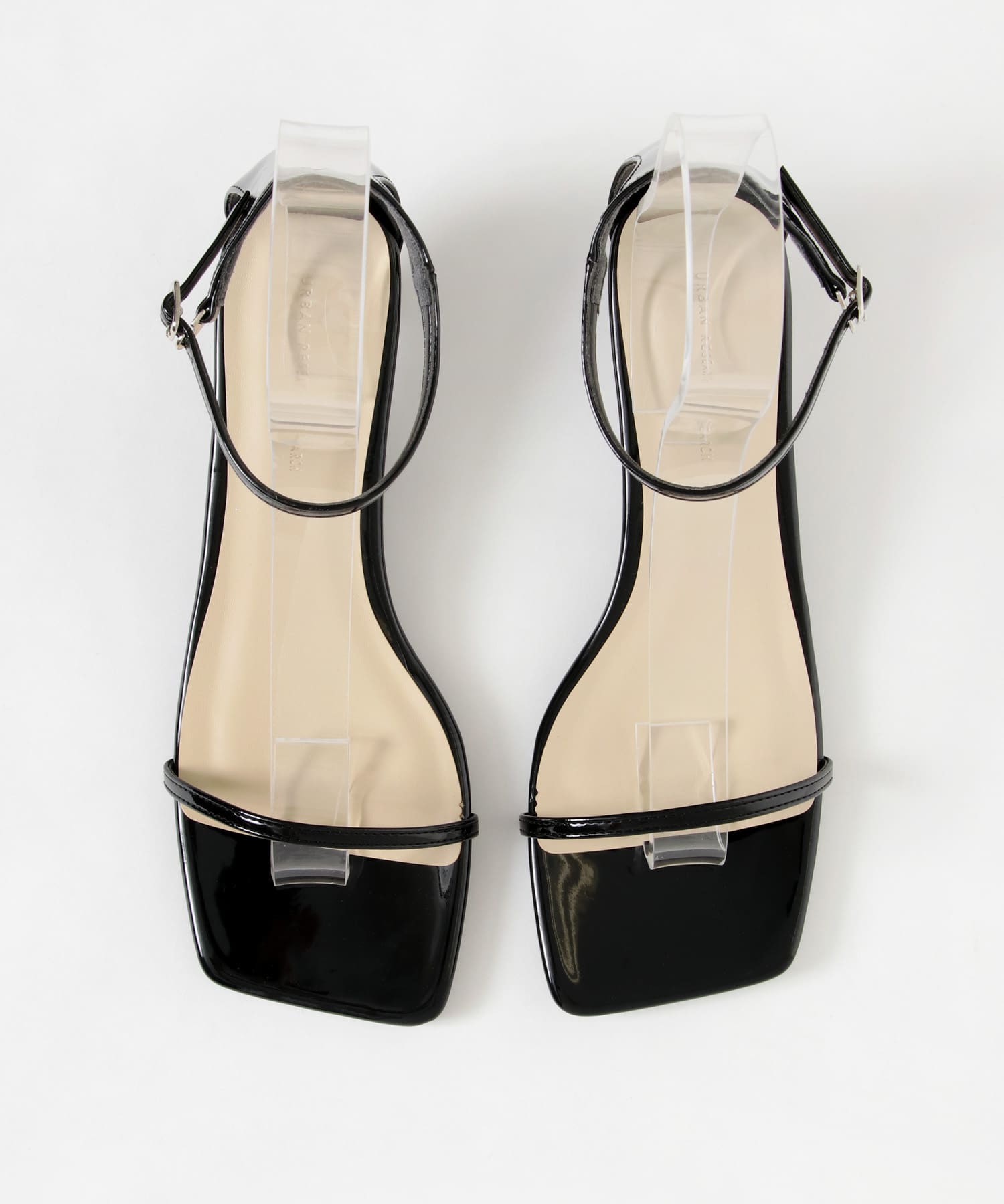 ナローストラップサンダル E.BLACK 36