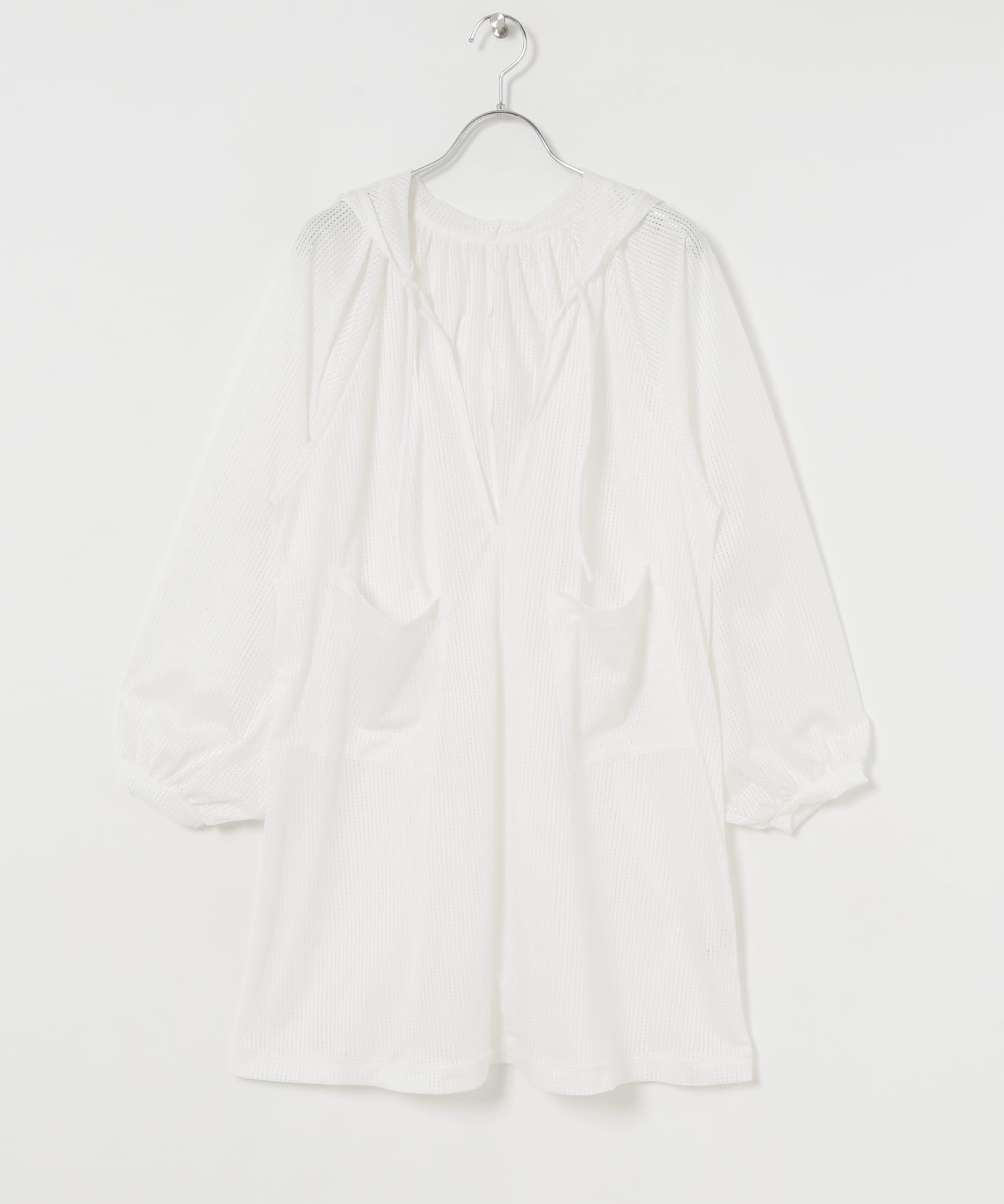 Swim URBAN RESEARCH　スイム メッシュチュニック WHITE FREE