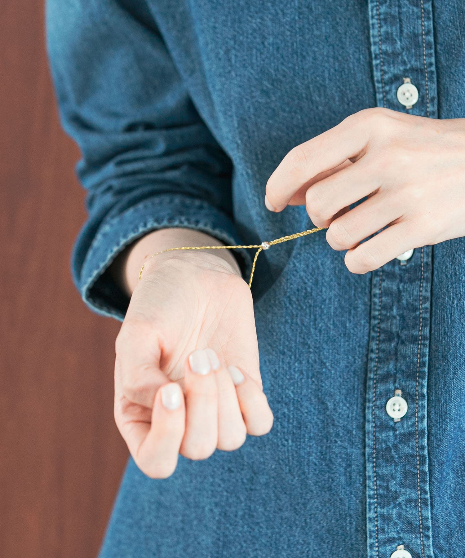 decor『デコール』　String Bracelet YELLOW -