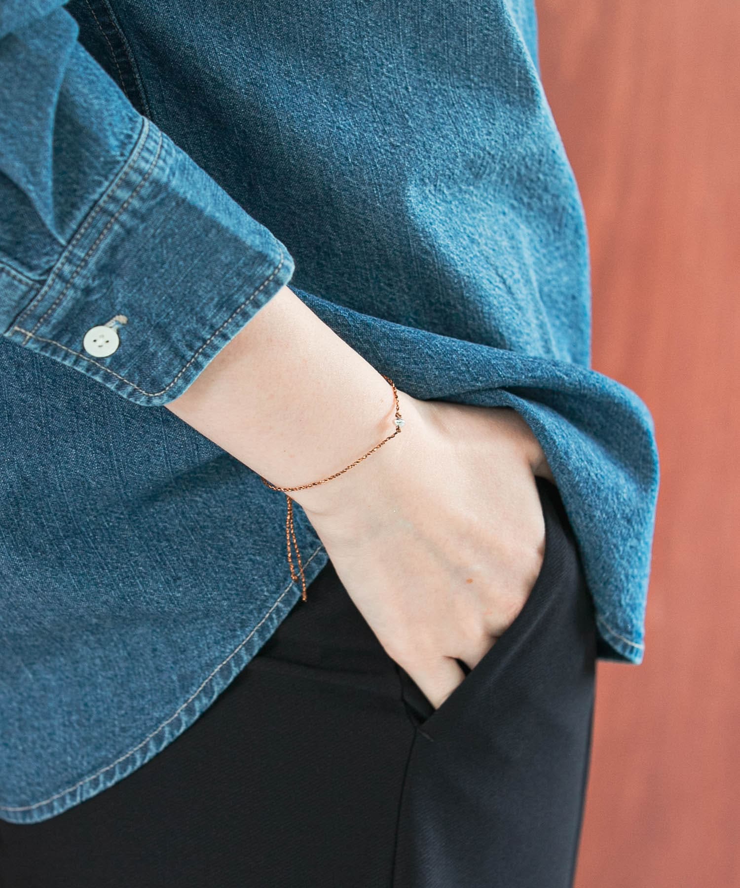 decor『デコール』　String Bracelet BRONZE -