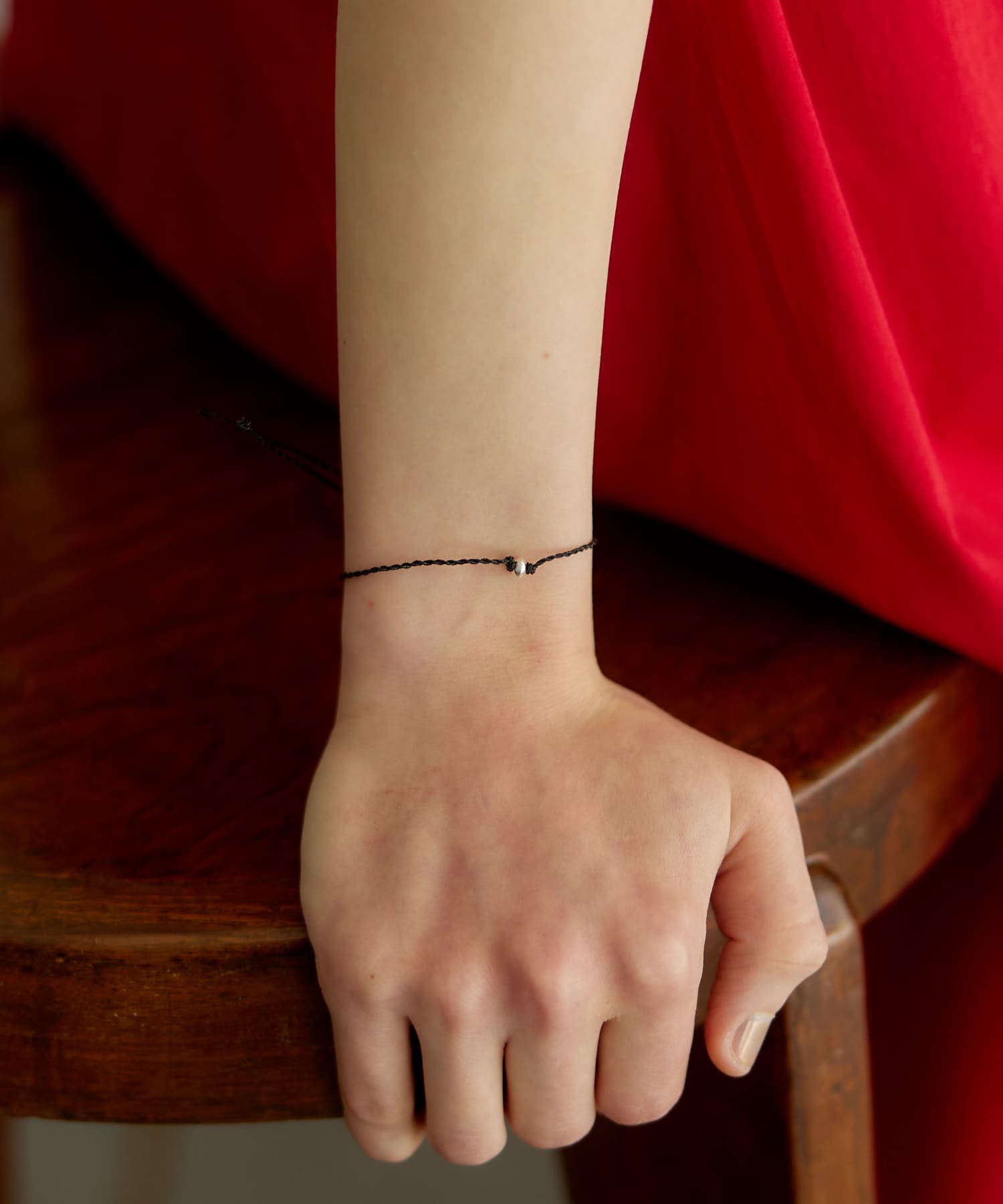 decor『デコール』　String Bracelet BLACK -