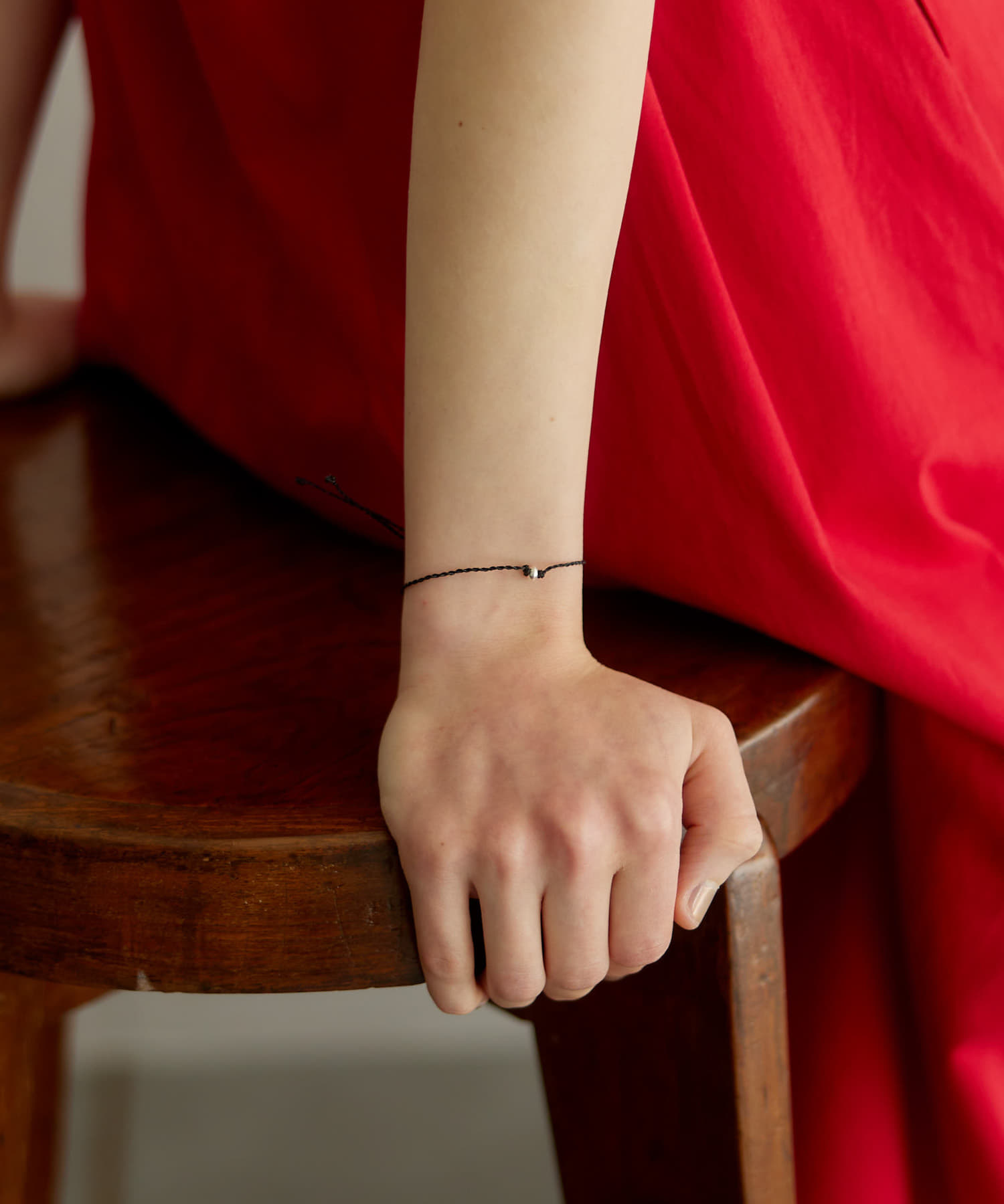decor『デコール』　String Bracelet BLACK -