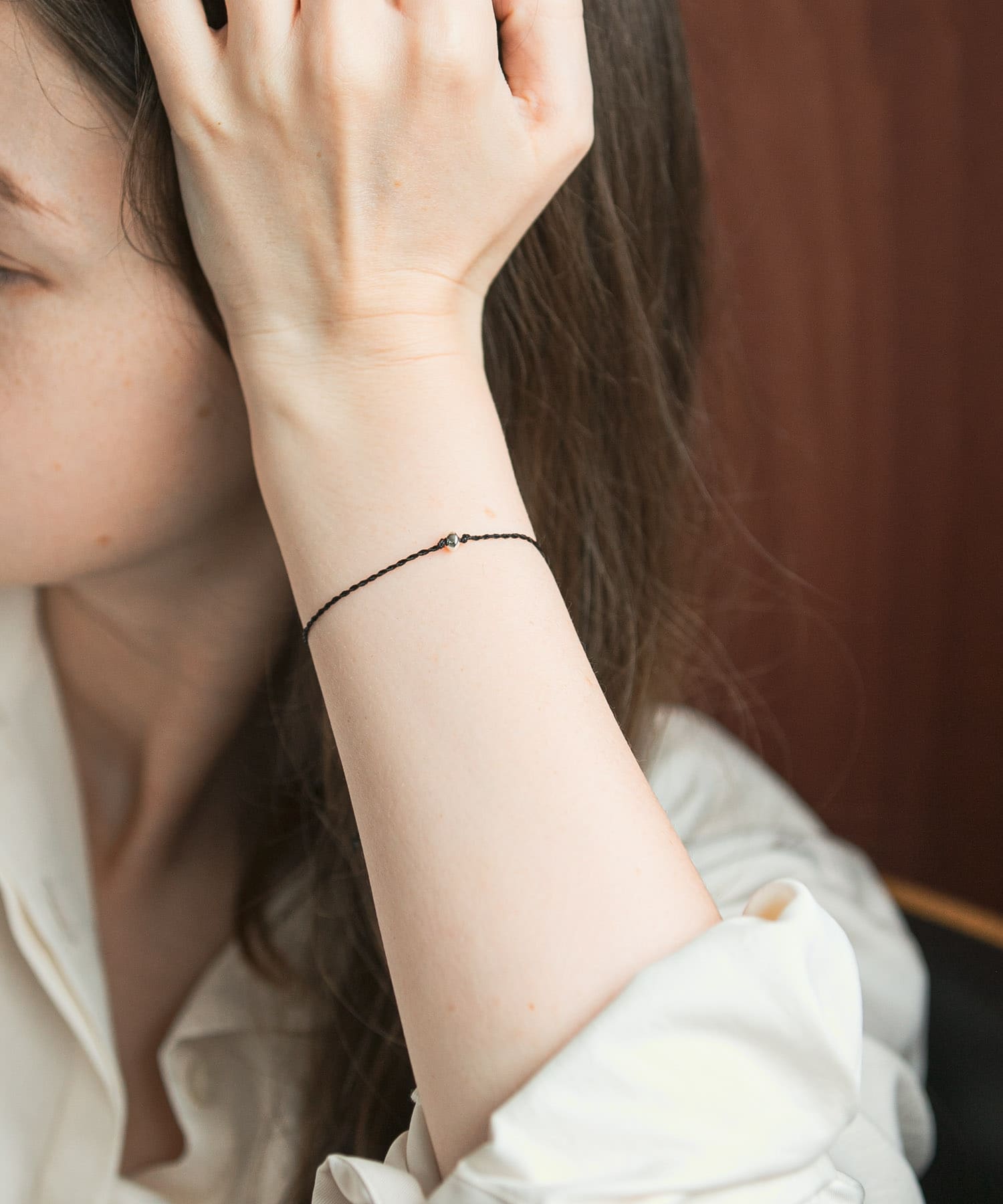 decor『デコール』　String Bracelet BLACK -