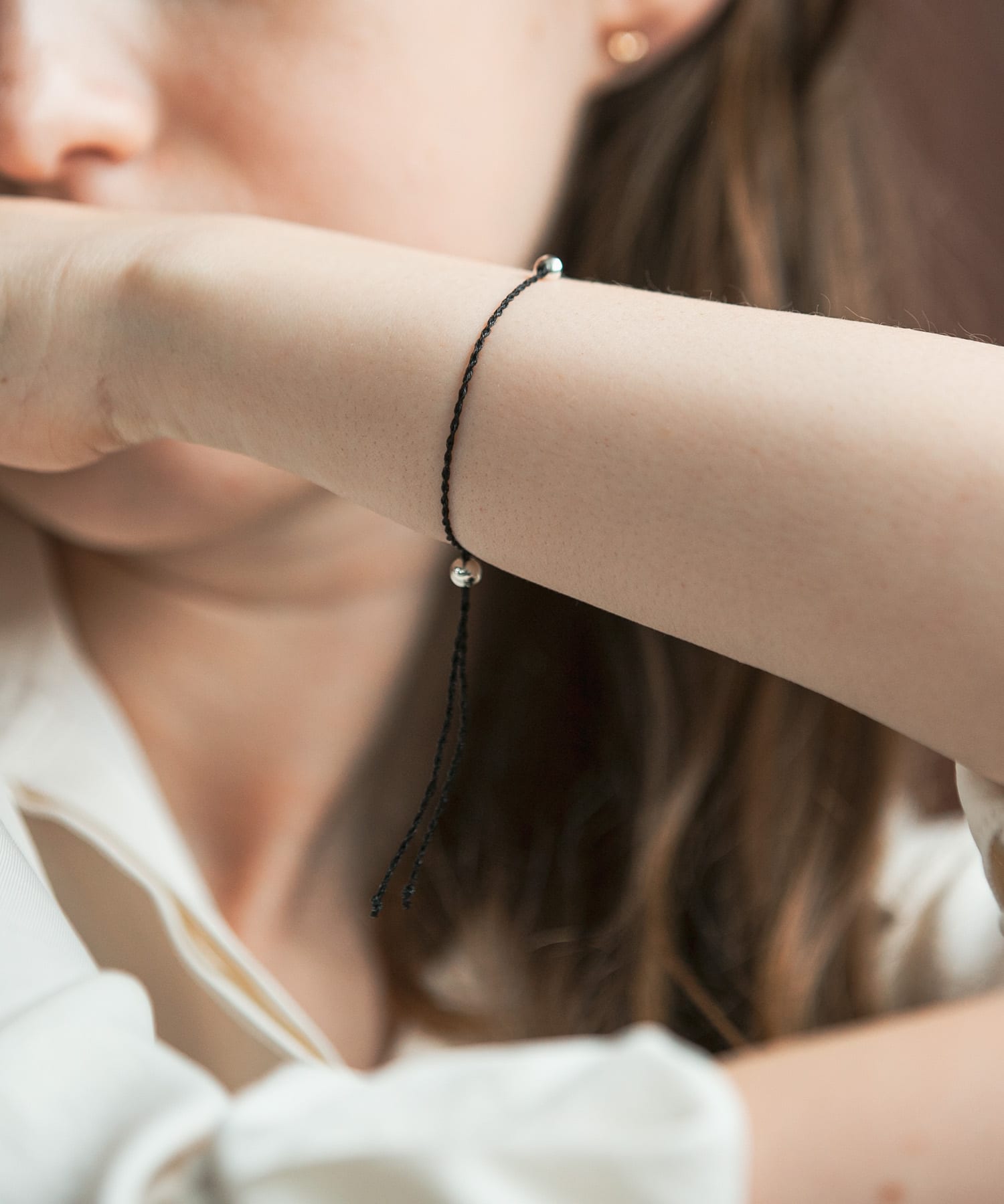 decor『デコール』　String Bracelet BLACK -