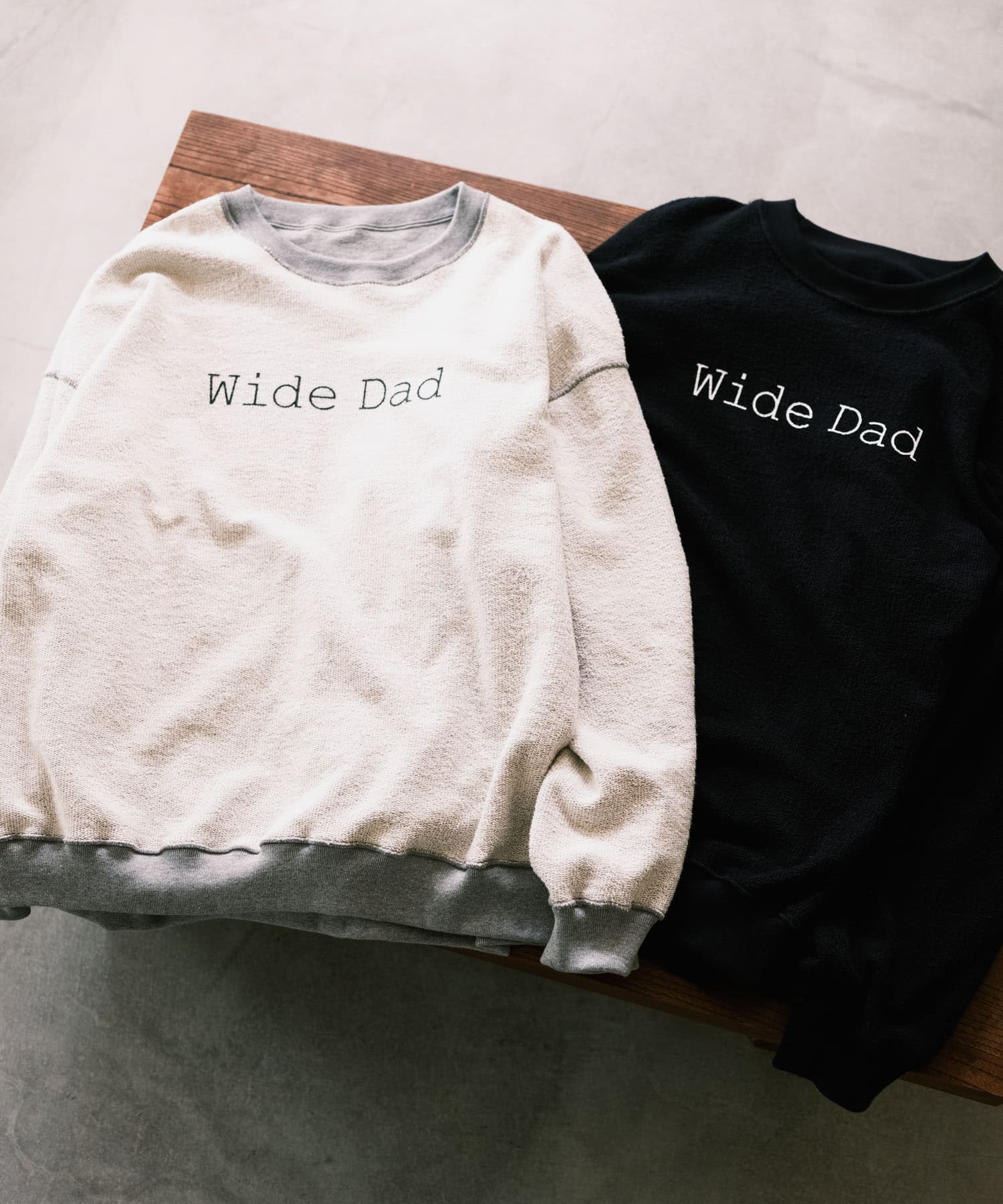 SUPER WIDE SWEAT CREWNECK GRAY H 2