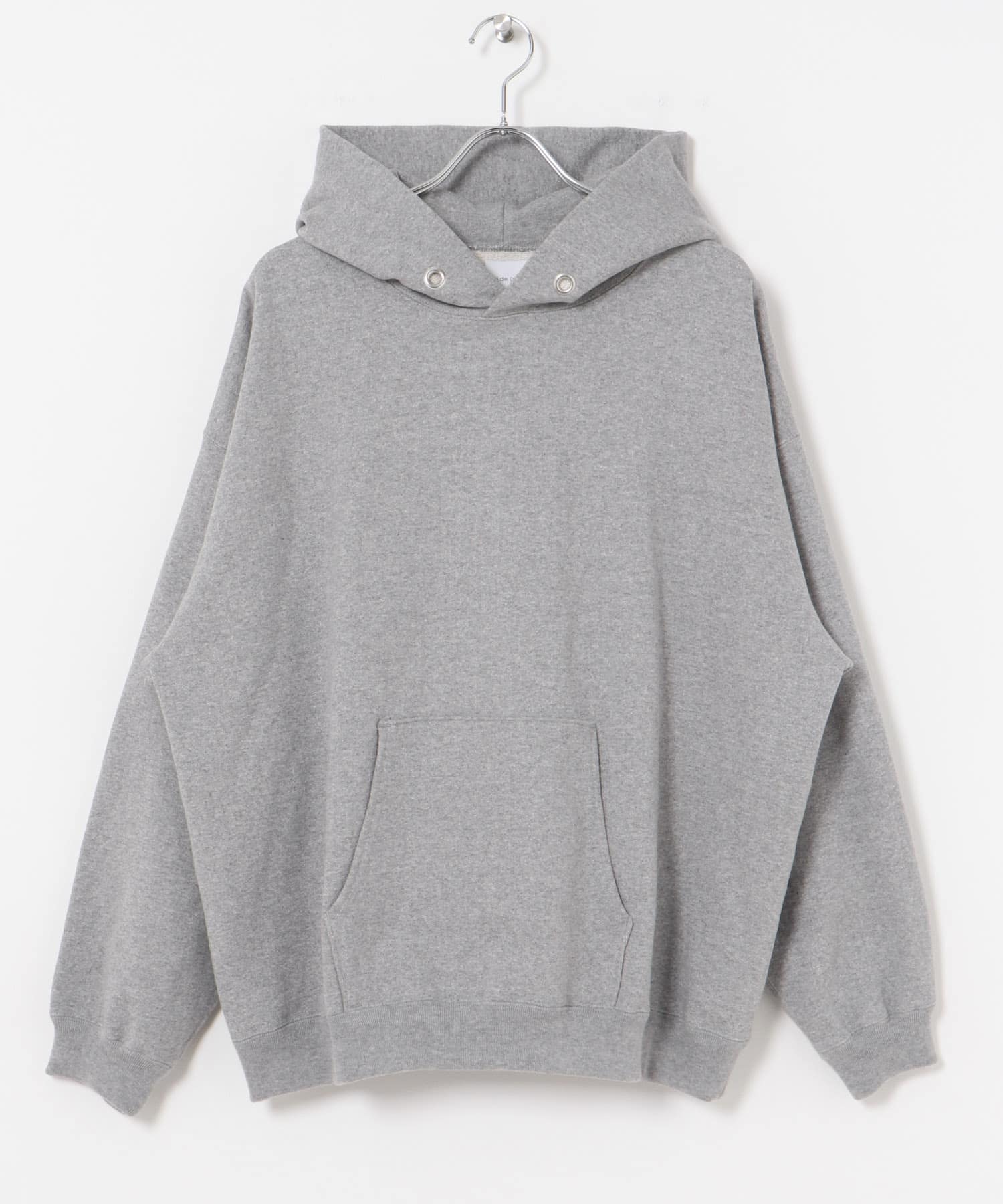 SUPER WIDE SWEAT PARKA GRAY H 1