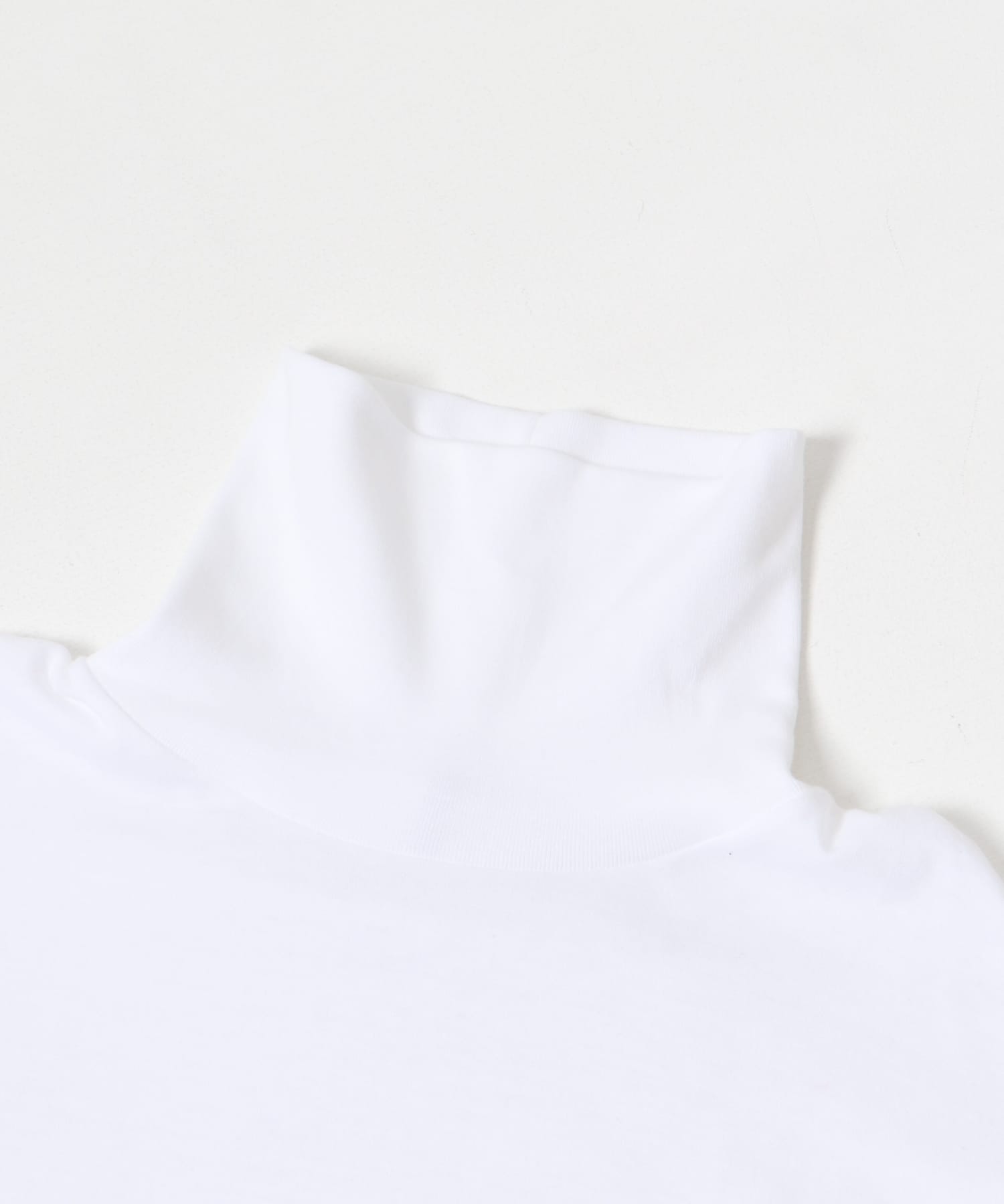 久米繊維別注タートルネックLONG-SLEEVE T-SHIRTS WHITE M