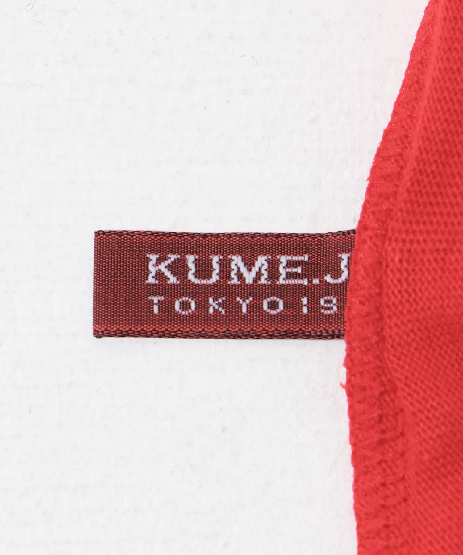 久米繊維別注タートルネックLONG-SLEEVE T-SHIRTS RED M