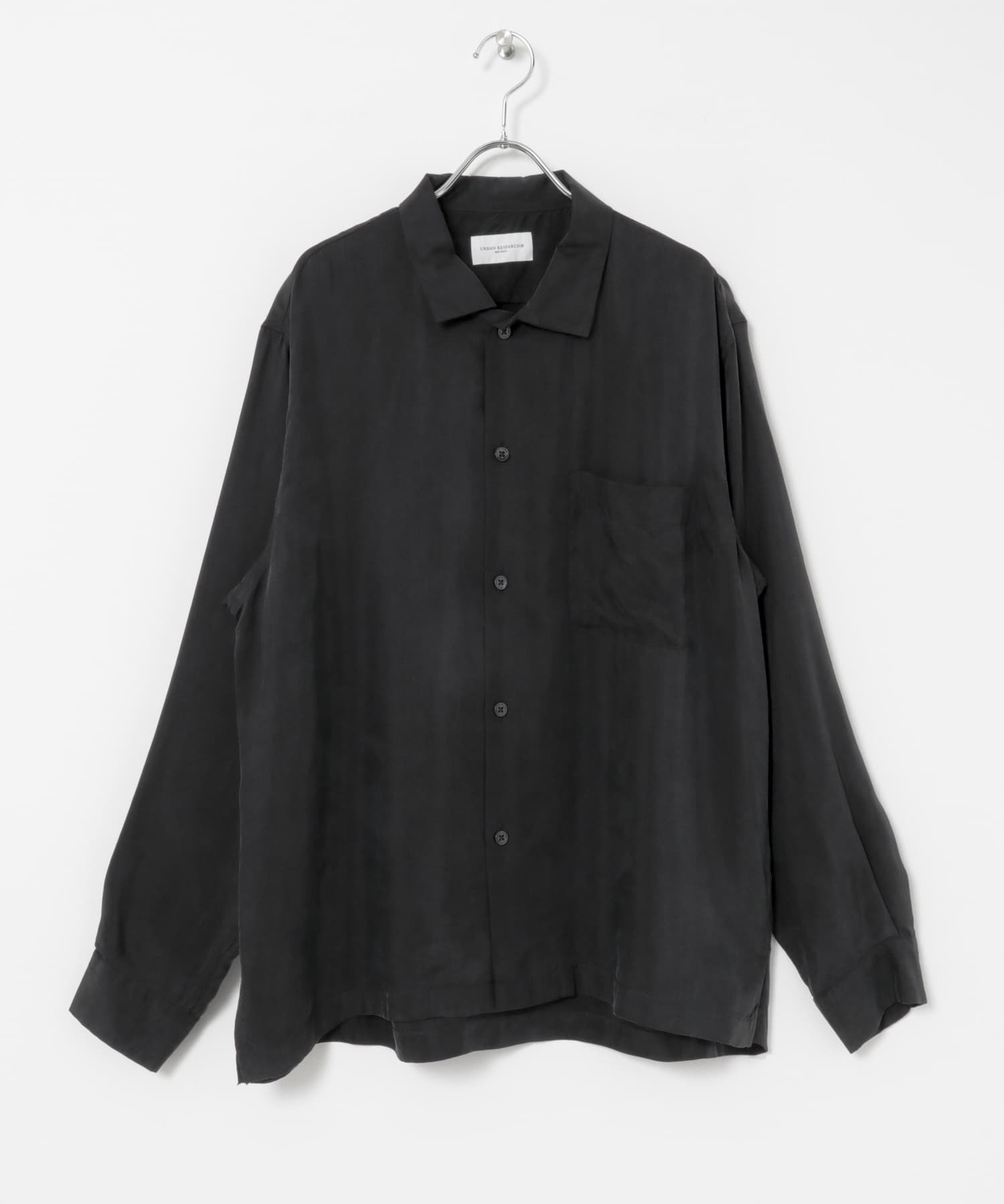 CUPRO FIBRIL BOX SHIRTS NAVY M