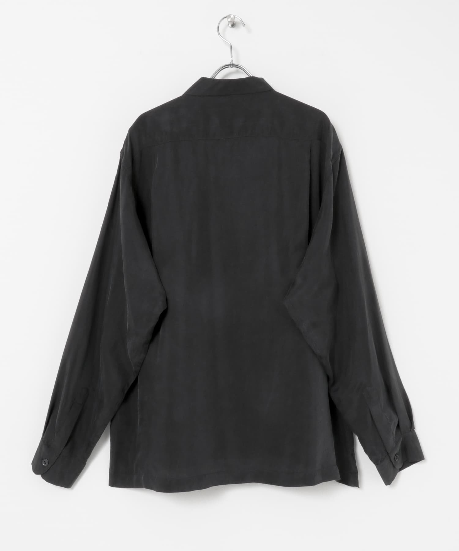 CUPRO FIBRIL BOX SHIRTS NAVY M