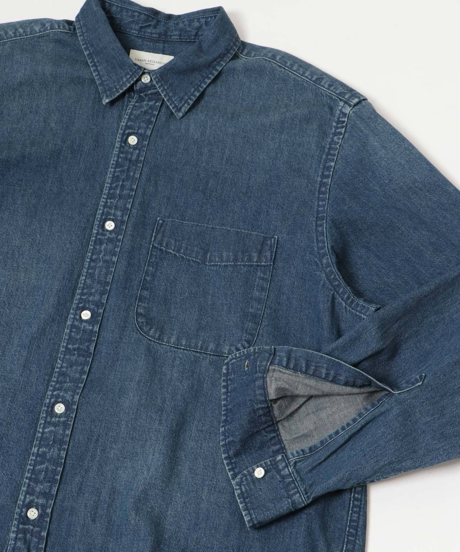 new basic 7oz DENIM SHIRTS INDIGO M