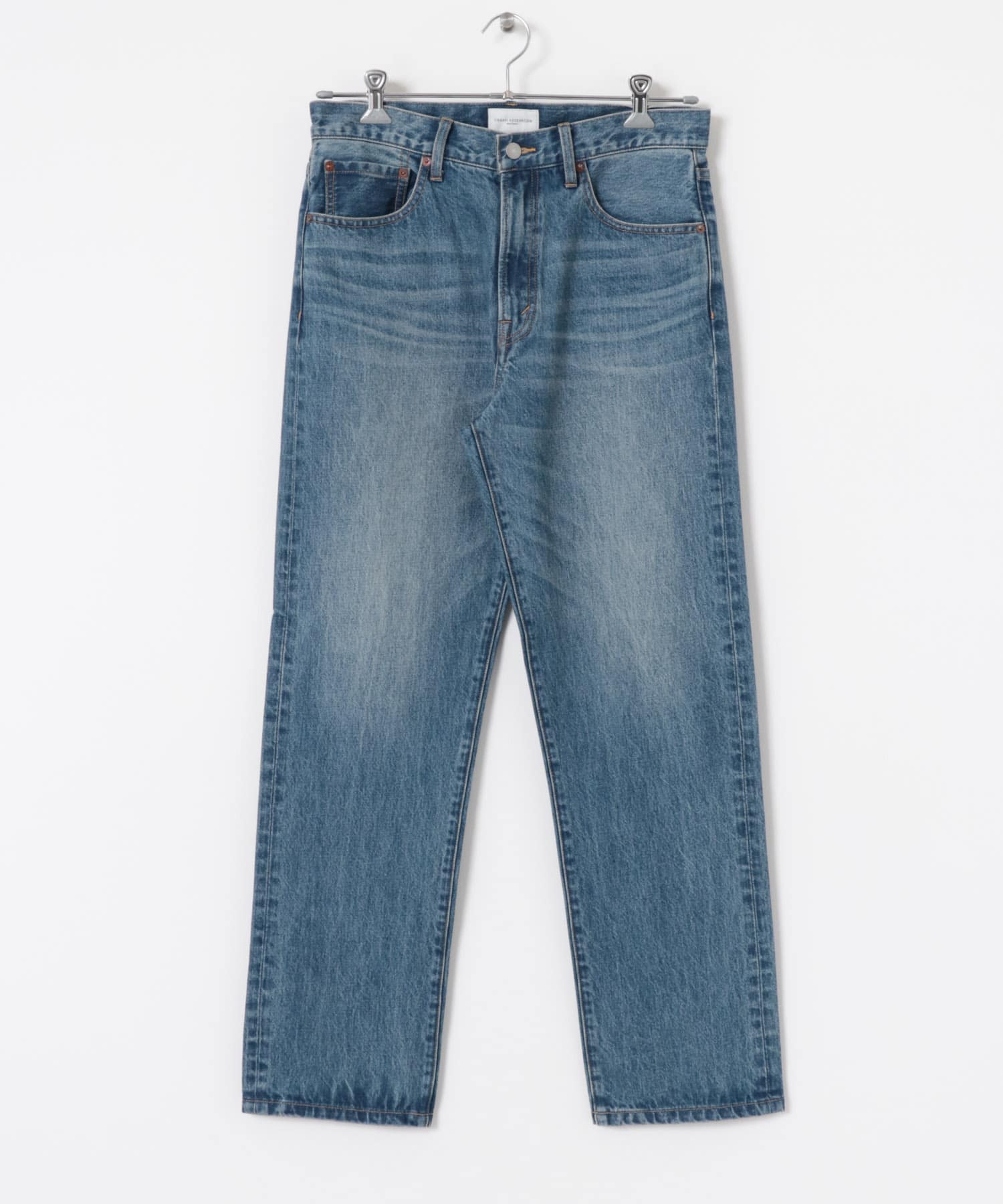 new basic 13.5oz REG STRAIGHT PANTS INDIGO S