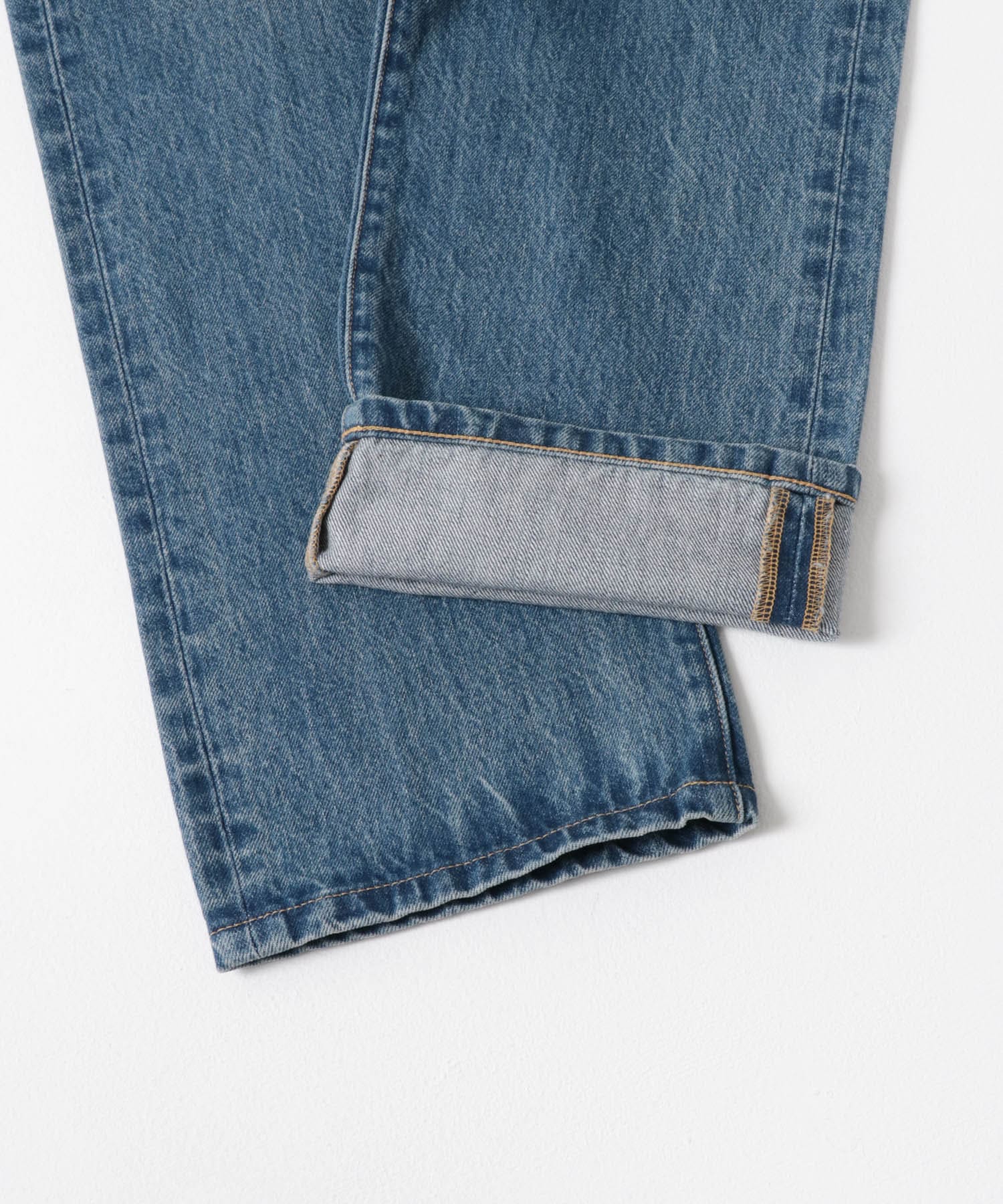 new basic 13.5oz REG STRAIGHT PANTS INDIGO S