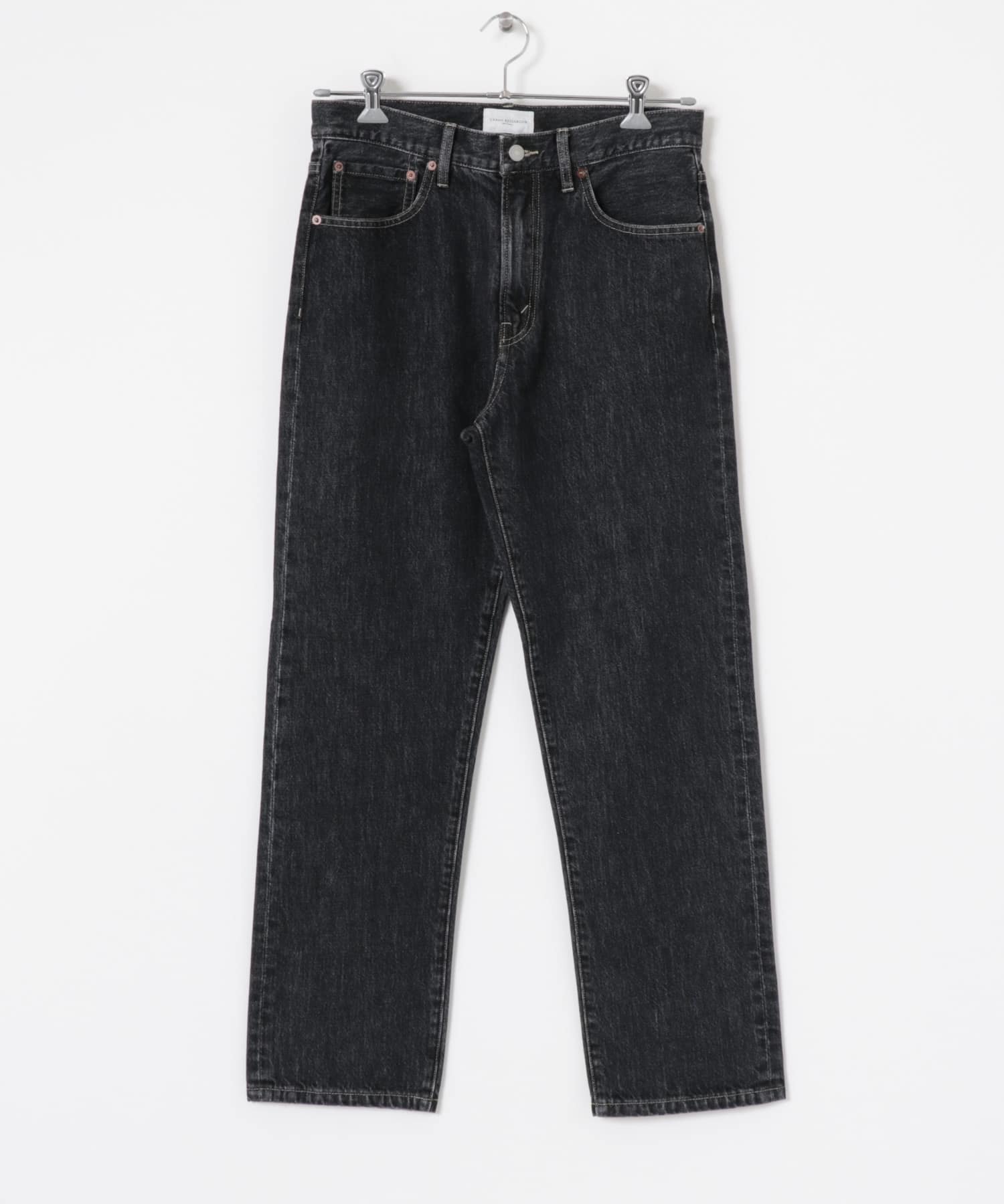 new basic 13.5oz REG STRAIGHT PANTS BLACK S