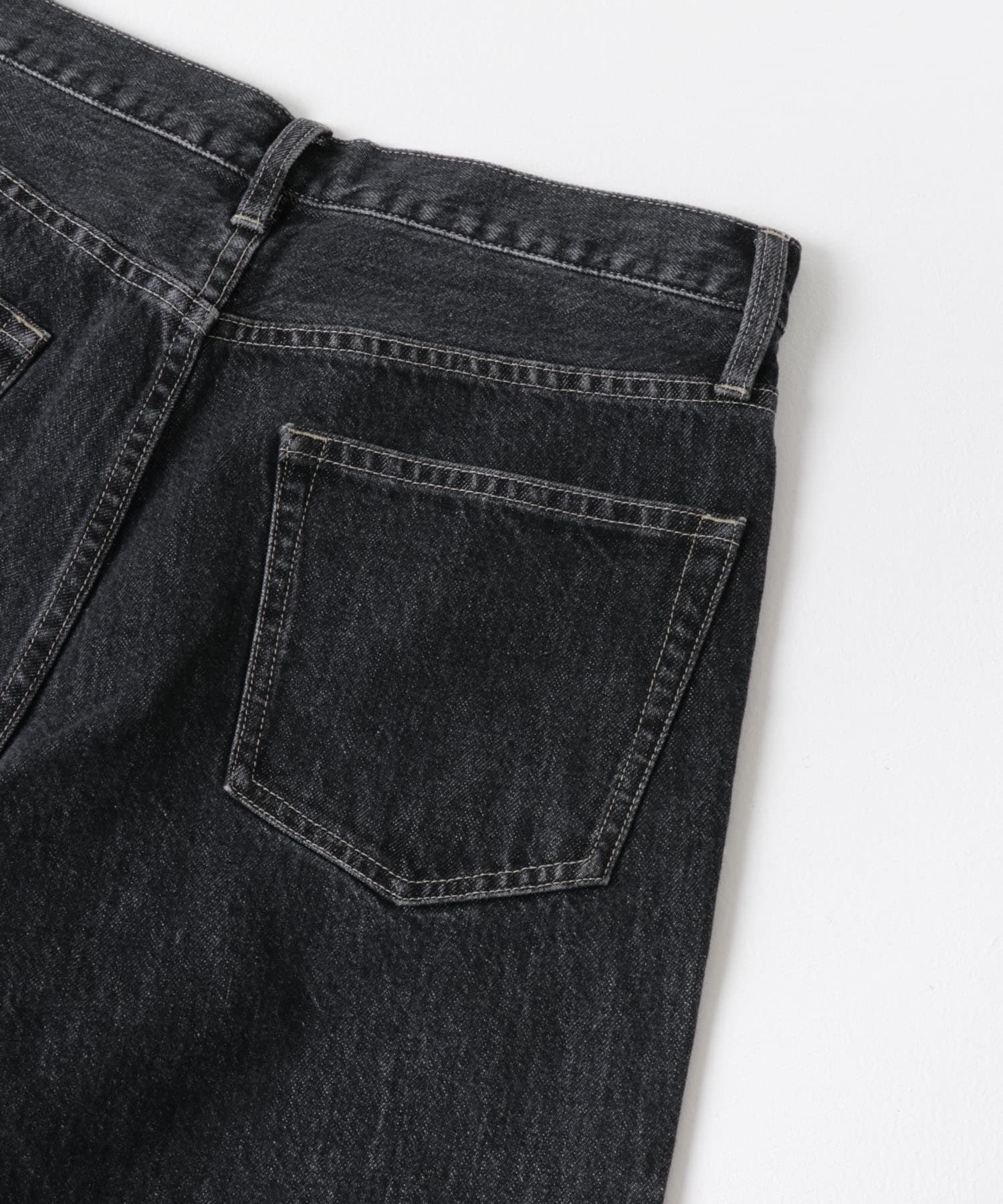 new basic 13.5oz REG STRAIGHT PANTS BLACK S