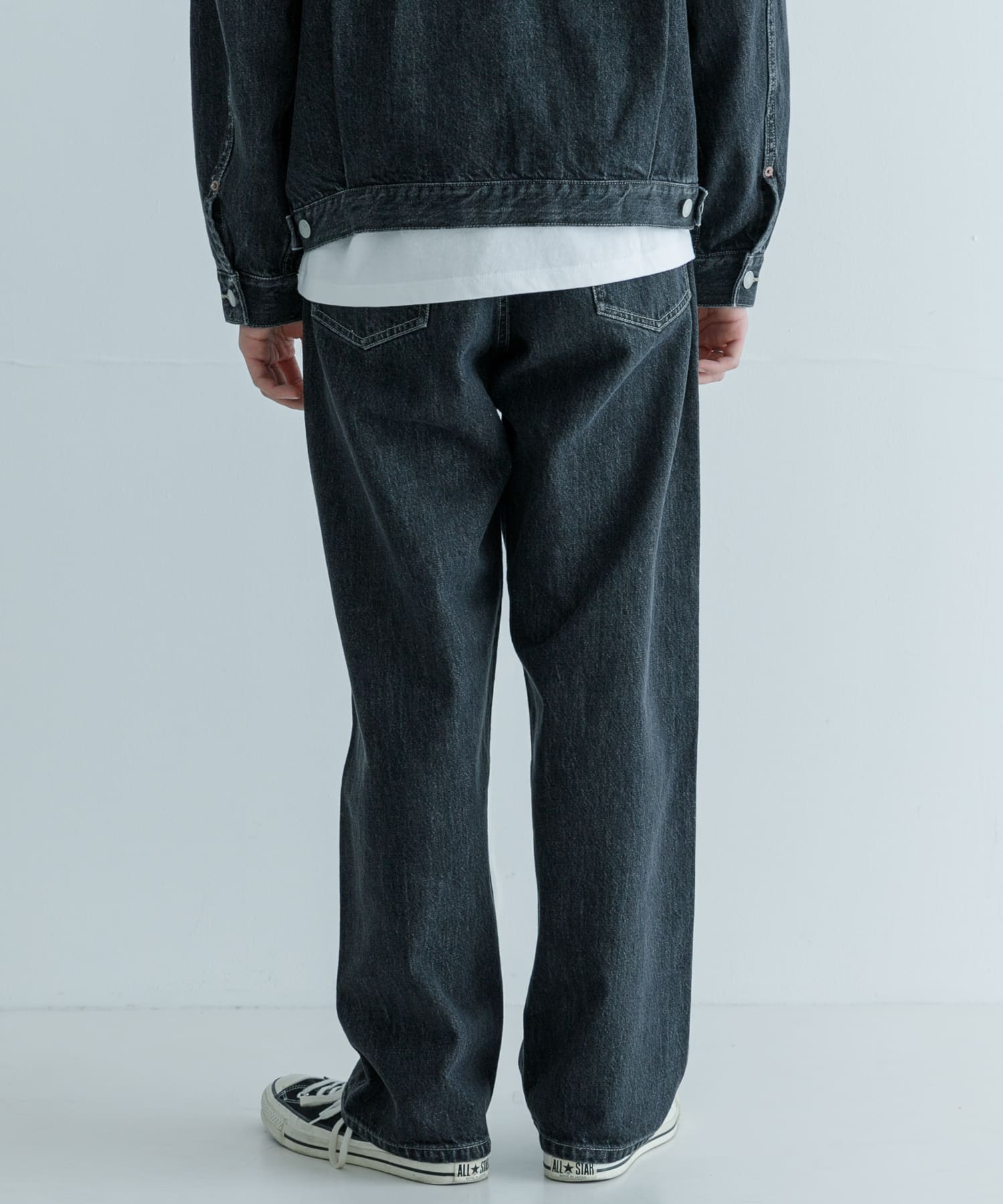 new basic 13.5oz WIDE TAPERED PANTS(S BLACK): ボトム｜URBAN