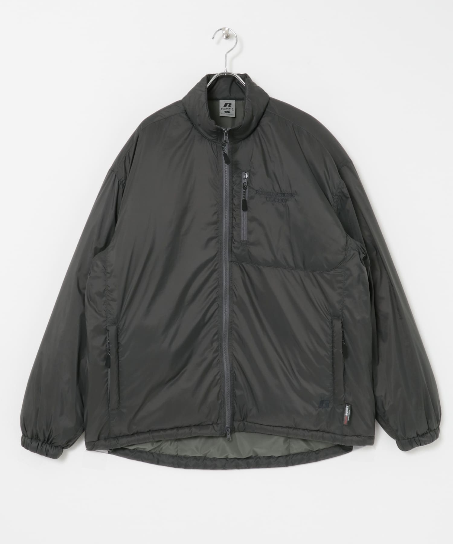 『別注』RUSSELL ATHLETIC×URBAN RESEARCH　インサレーションブルゾン CHARCOAL M