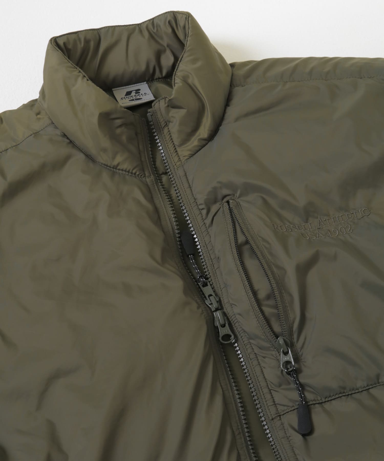『別注』RUSSELL ATHLETIC×URBAN RESEARCH　インサレーションブルゾン KHAKI M
