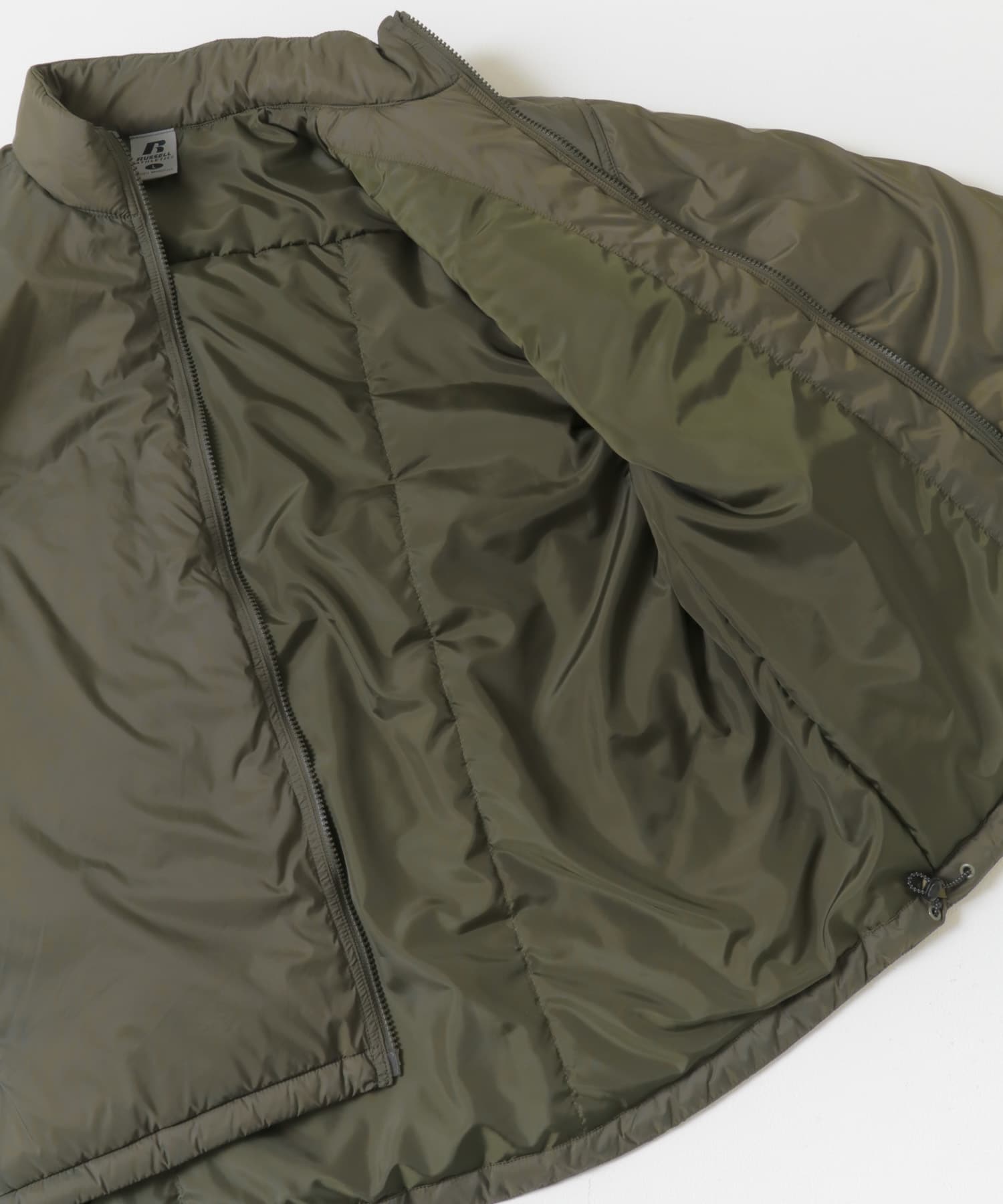 『別注』RUSSELL ATHLETIC×URBAN RESEARCH　インサレーションブルゾン KHAKI M