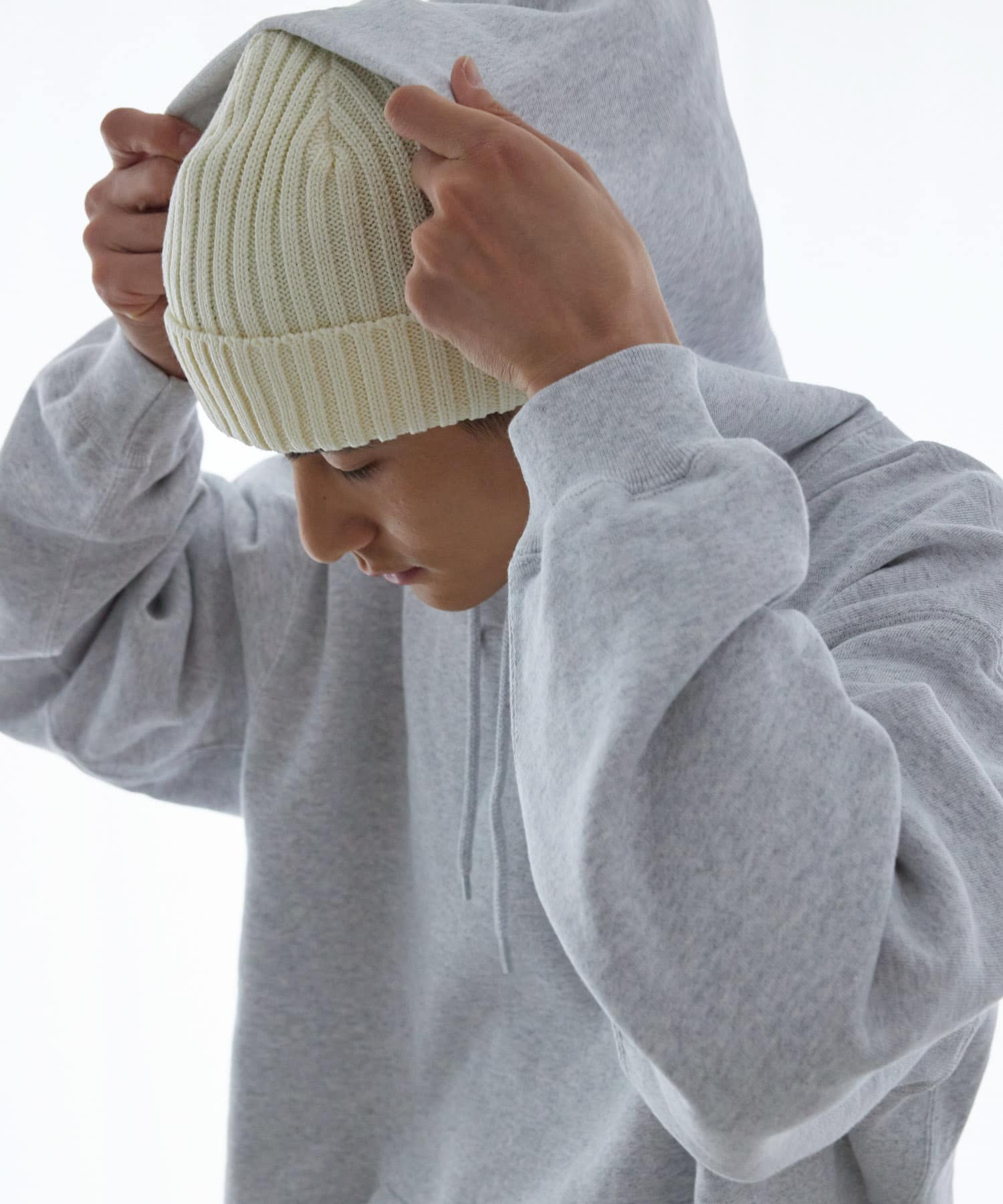 LILYニットキャップ IVORY FREE