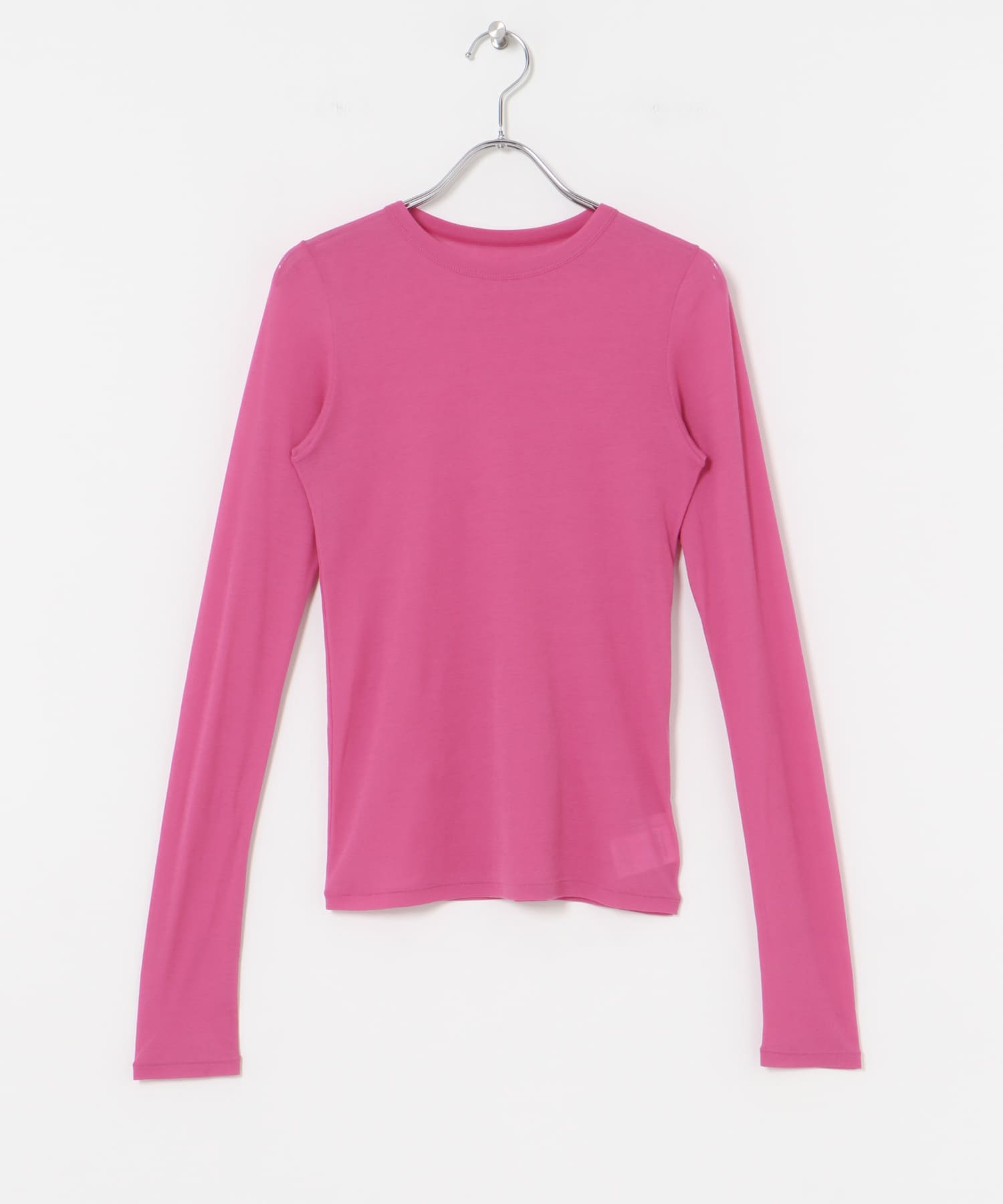 『MADE IN JAPAN』強撚シアーカットソー PINK FREE