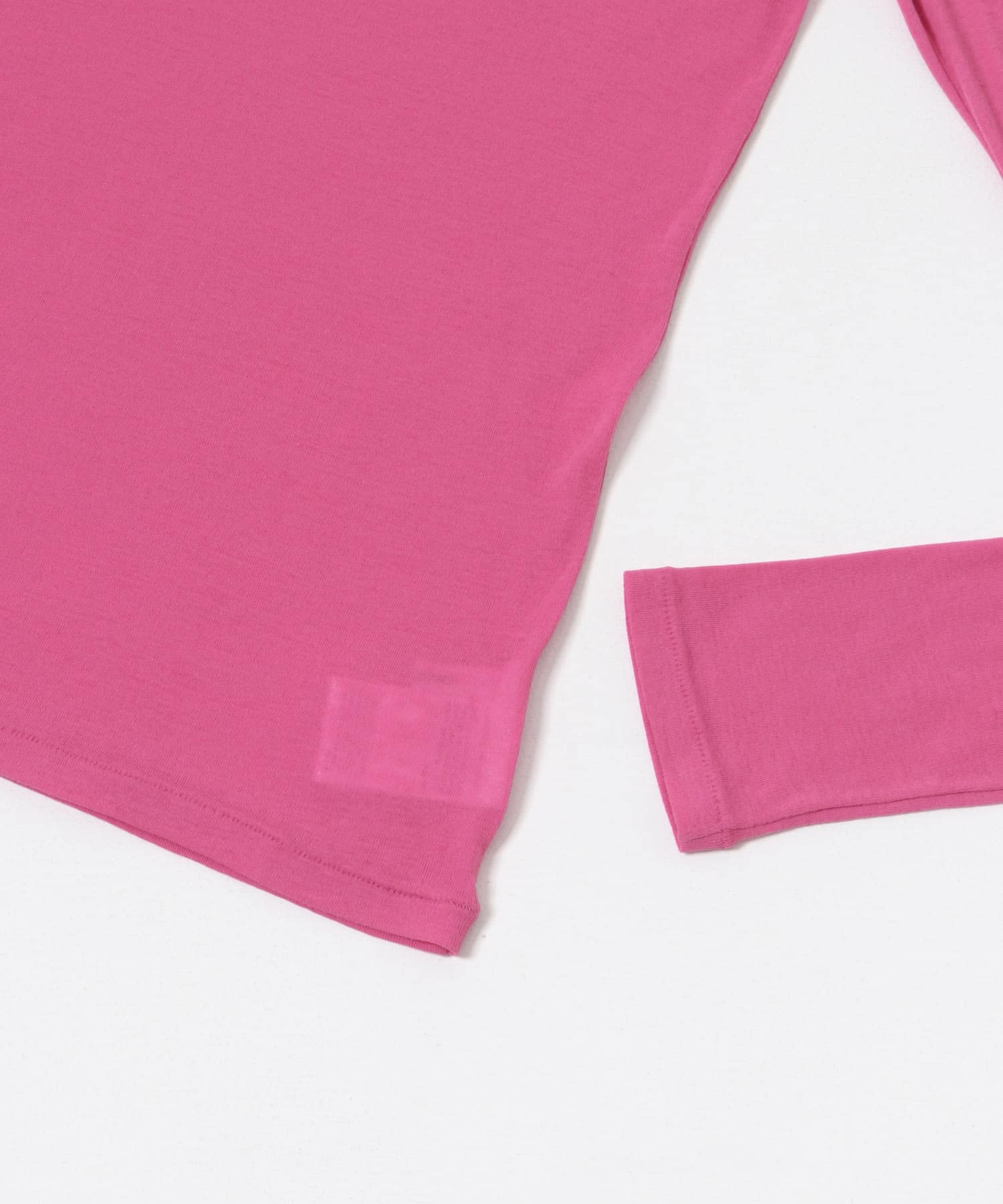 『MADE IN JAPAN』強撚シアーカットソー PINK FREE
