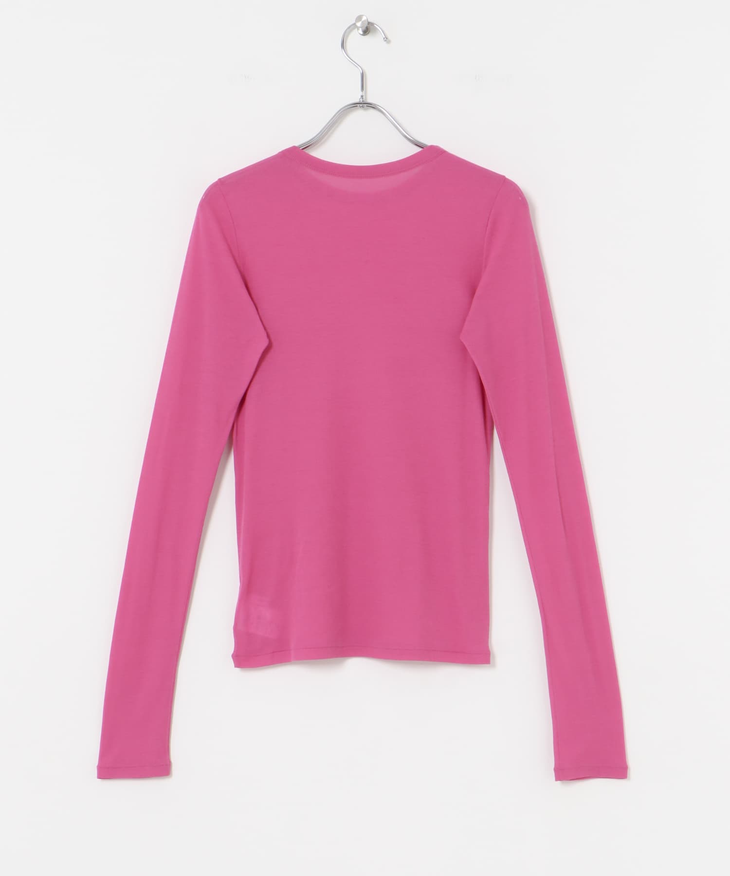 『MADE IN JAPAN』強撚シアーカットソー PINK FREE
