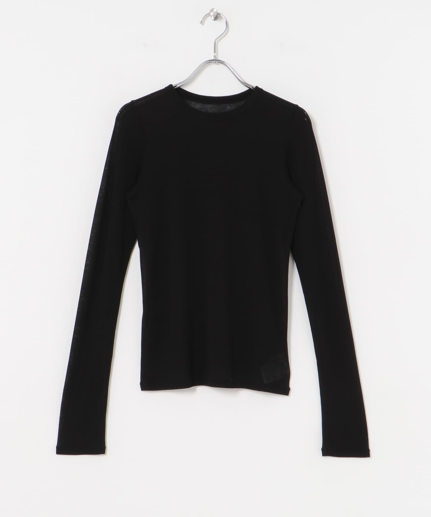 『MADE IN JAPAN』強撚シアーカットソー BLACK FREE