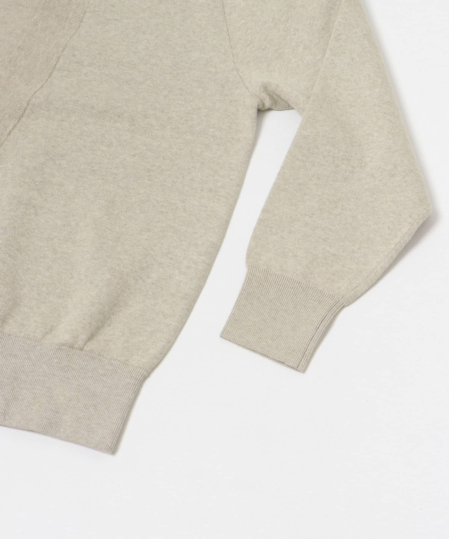 BROSコットンVネックニット BEIGE FREE