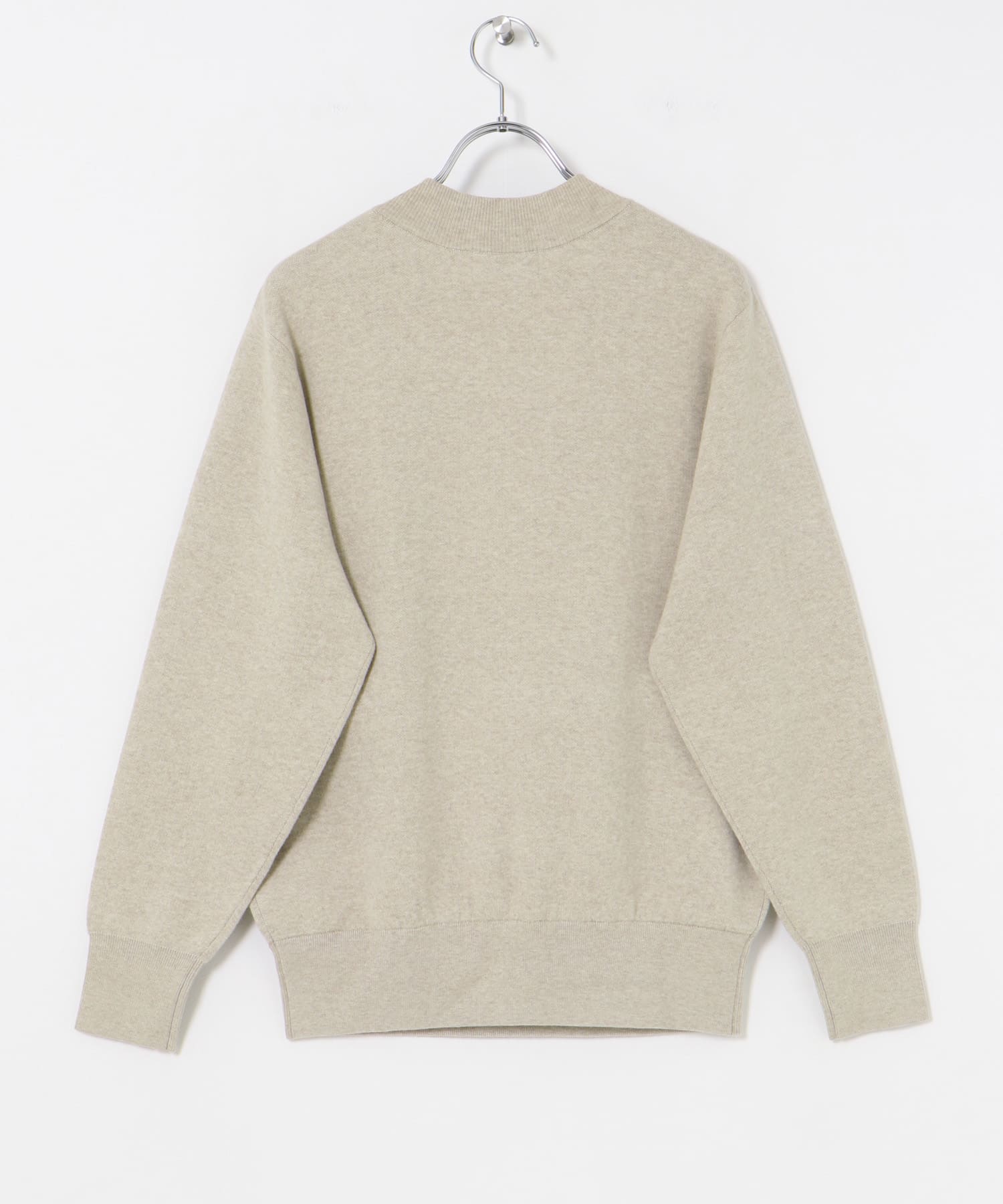 BROSコットンVネックニット BEIGE FREE